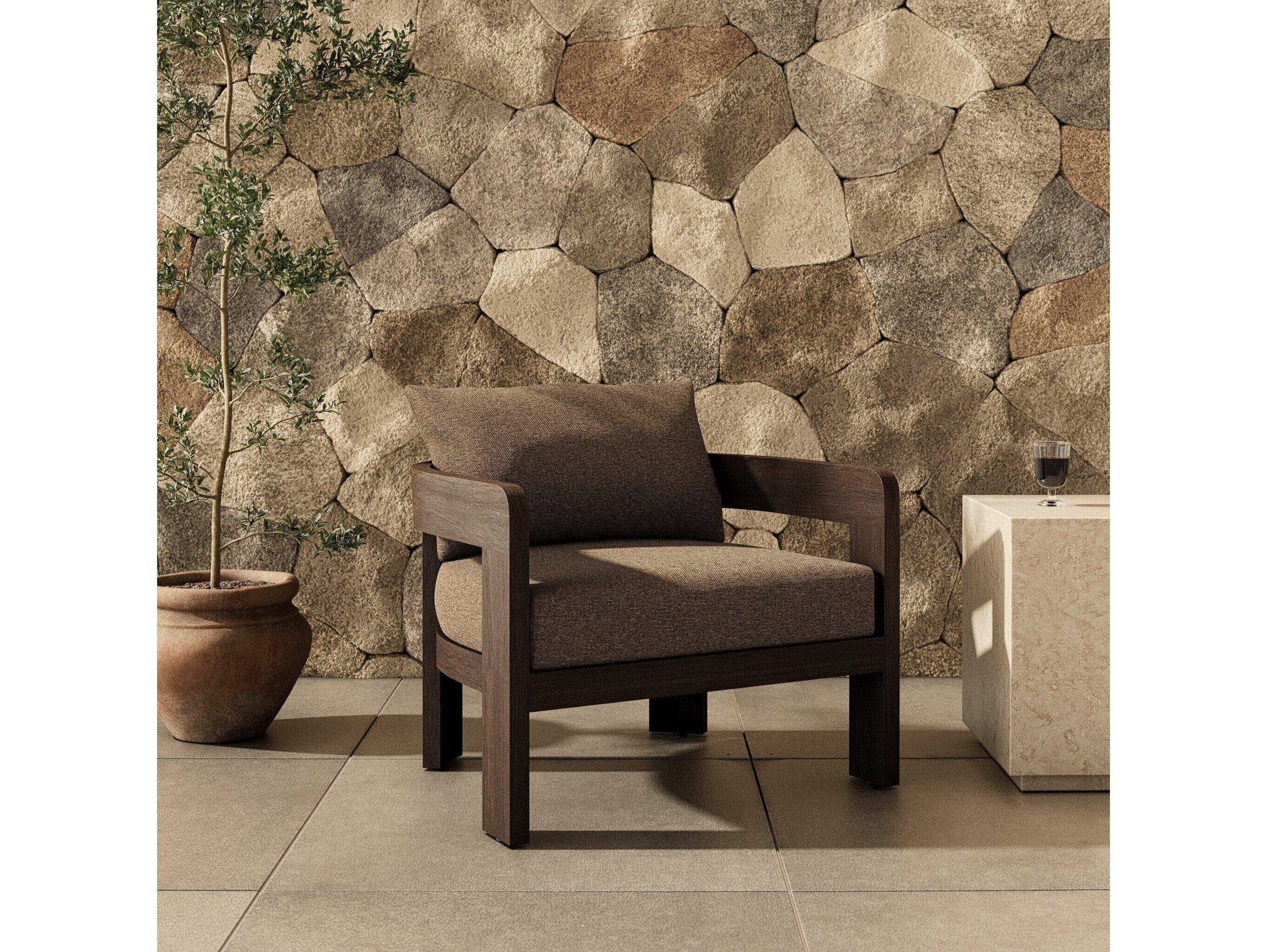 Four Hands Outdoor Pembrook Teak Cushion Lounge Chair