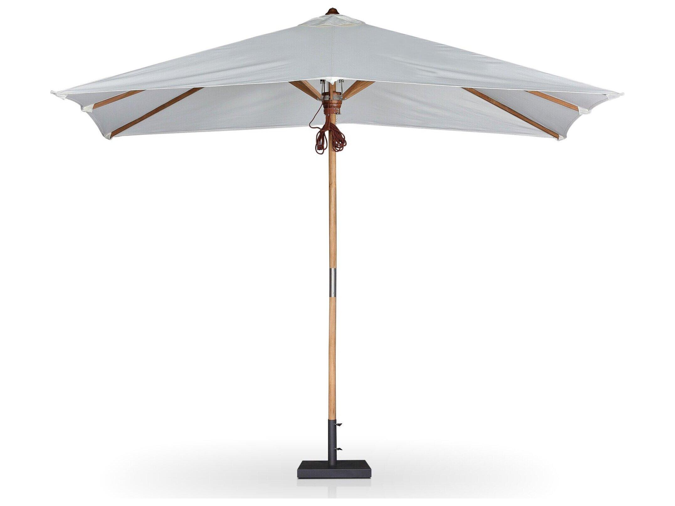 Four Hands Outdoor Garwood Baska Arashi Salt Fine Sanded Teak Umbrella