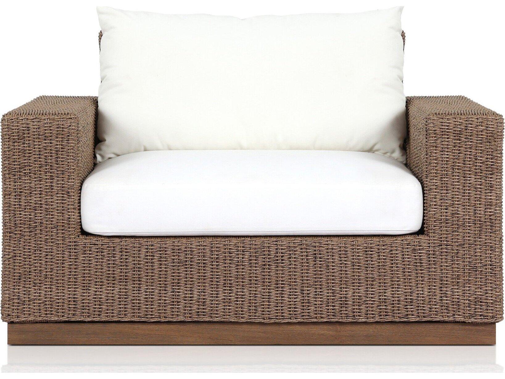 Four Hands Outdoor Pembrook Suri Teak Cushion Lounge Chair