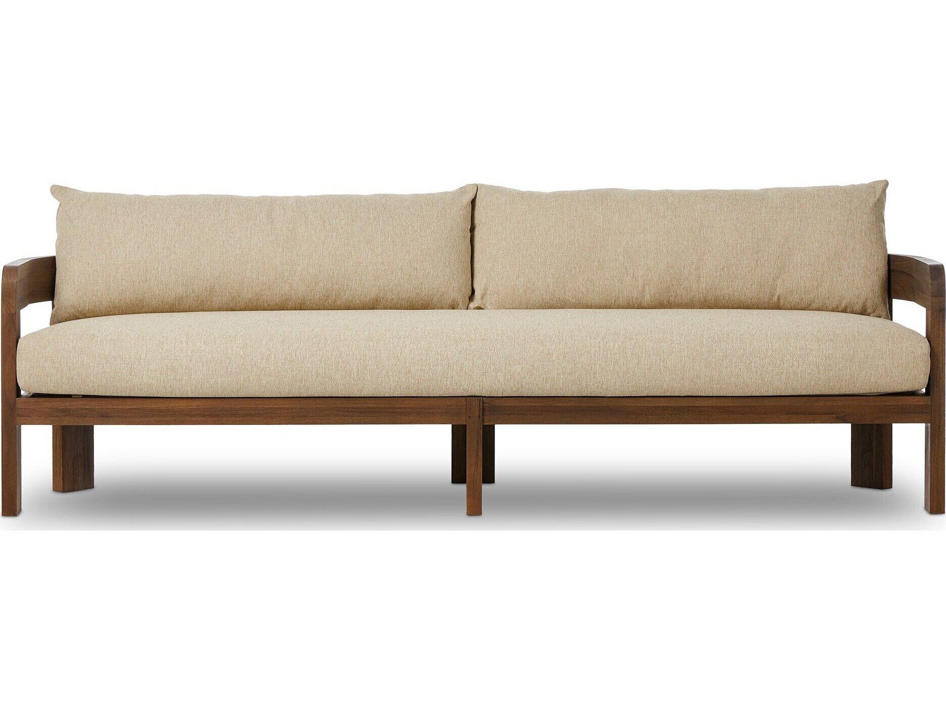 Four Hands Outdoor Pembrook Jackson Teak Cushion Sofa