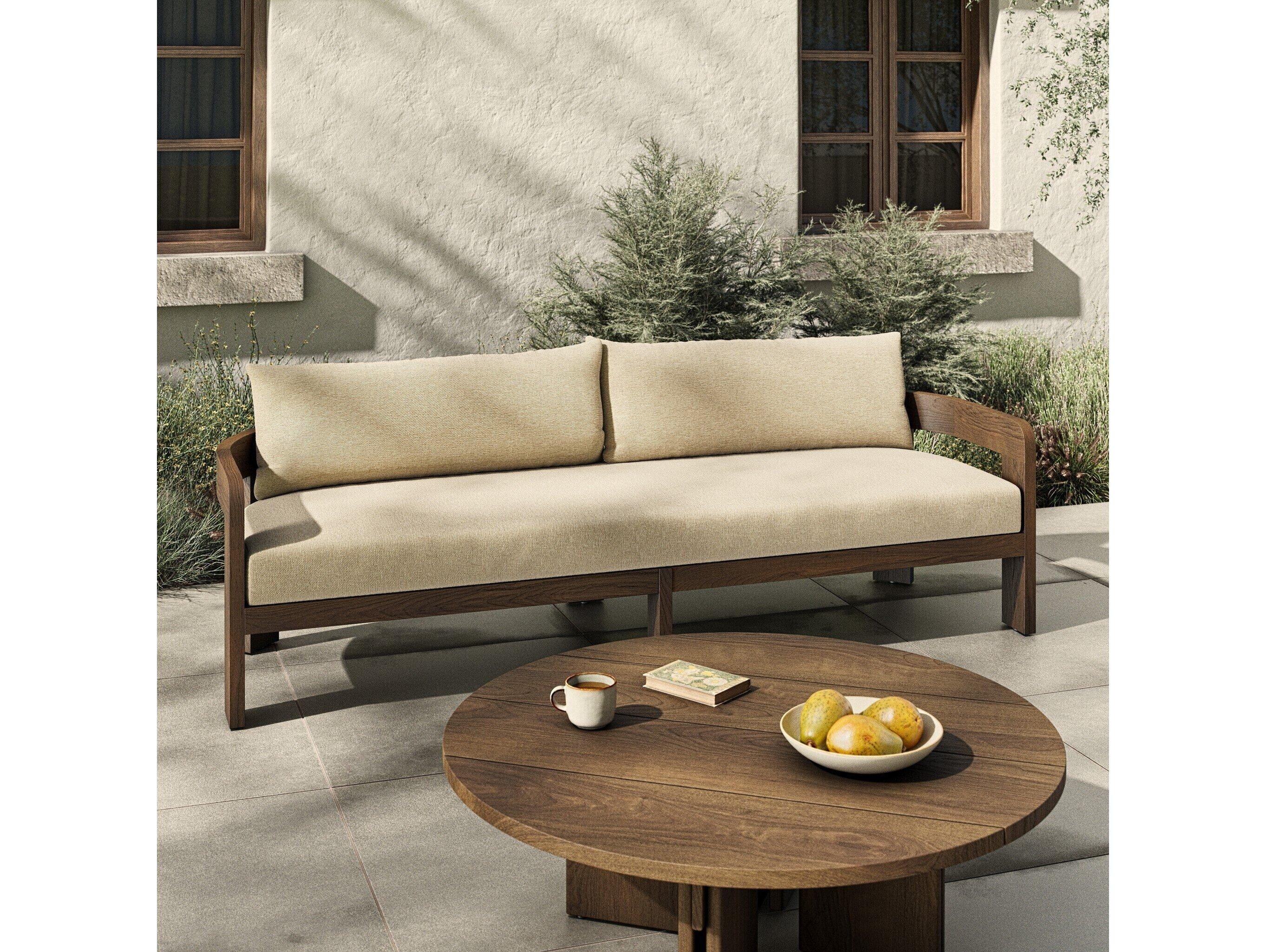 Four Hands Outdoor Pembrook Jackson Teak Cushion Sofa