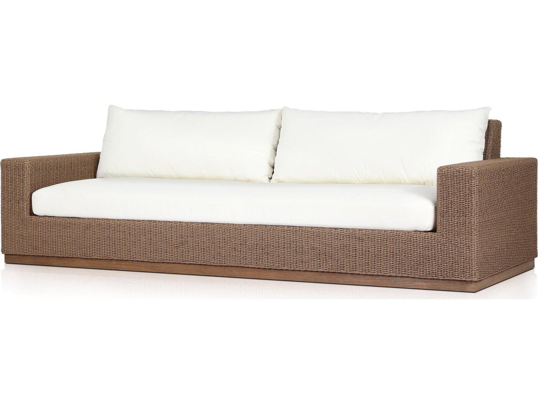 Four Hands Outdoor Pembrook Suri Teak Cushion Sofa