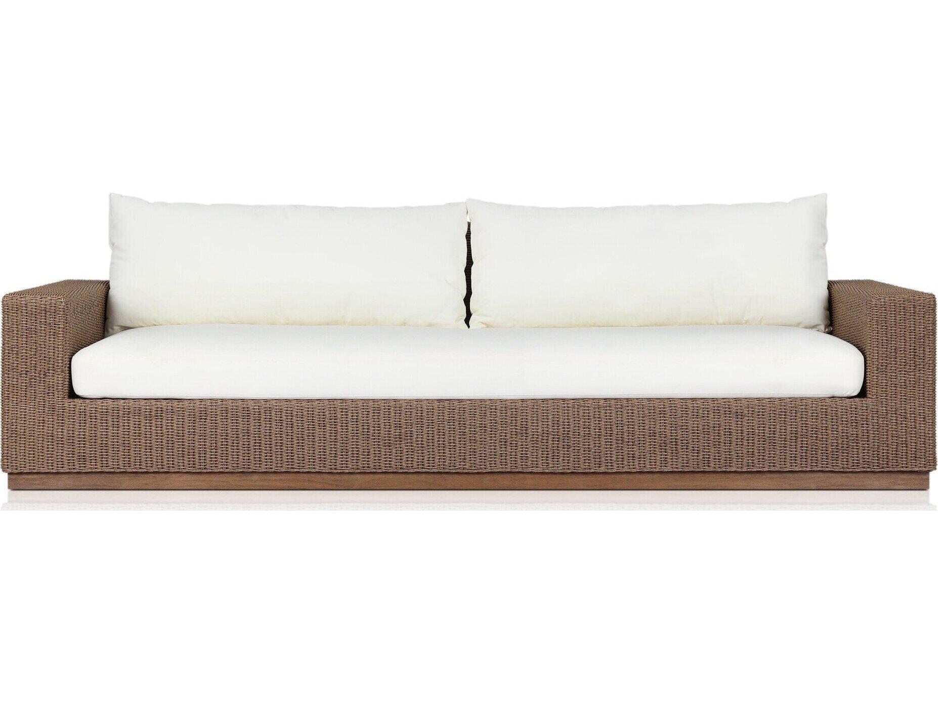 Four Hands Outdoor Pembrook Suri Teak Cushion Sofa