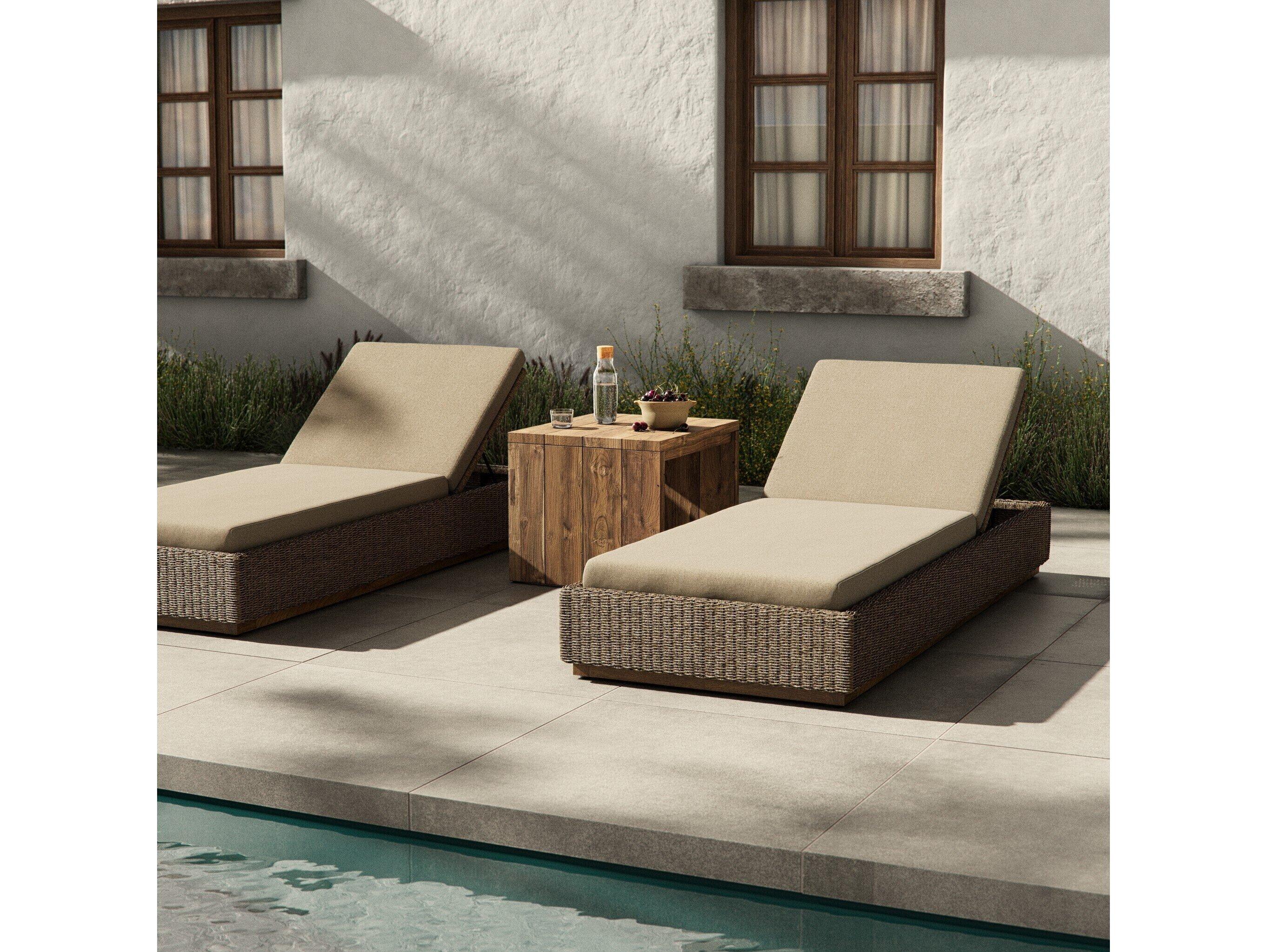 Four Hands Outdoor Solano Lorelei Chaise - Alessi Buff