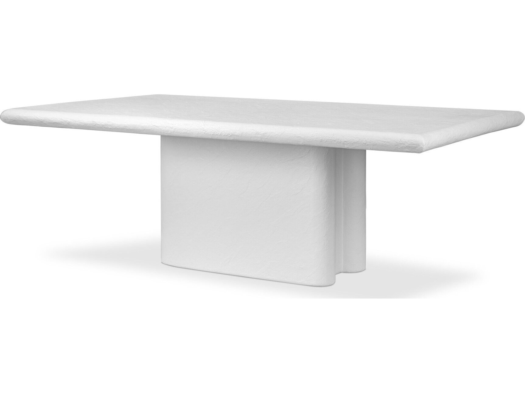 Four Hands Outdoor Constantine Plaster Molded Concrete Rectangular Dining Table