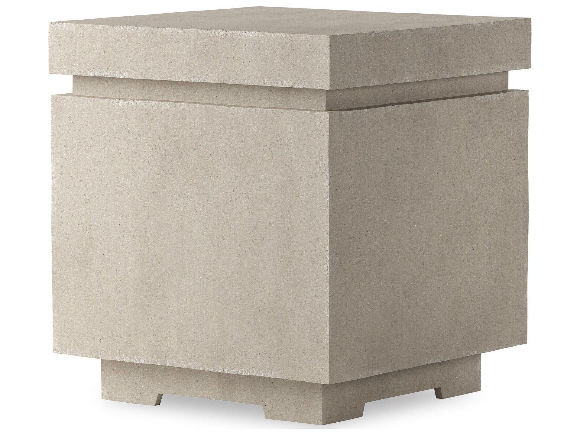 Four Hands Outdoor Falco Posen Natural Concrete Square End Table