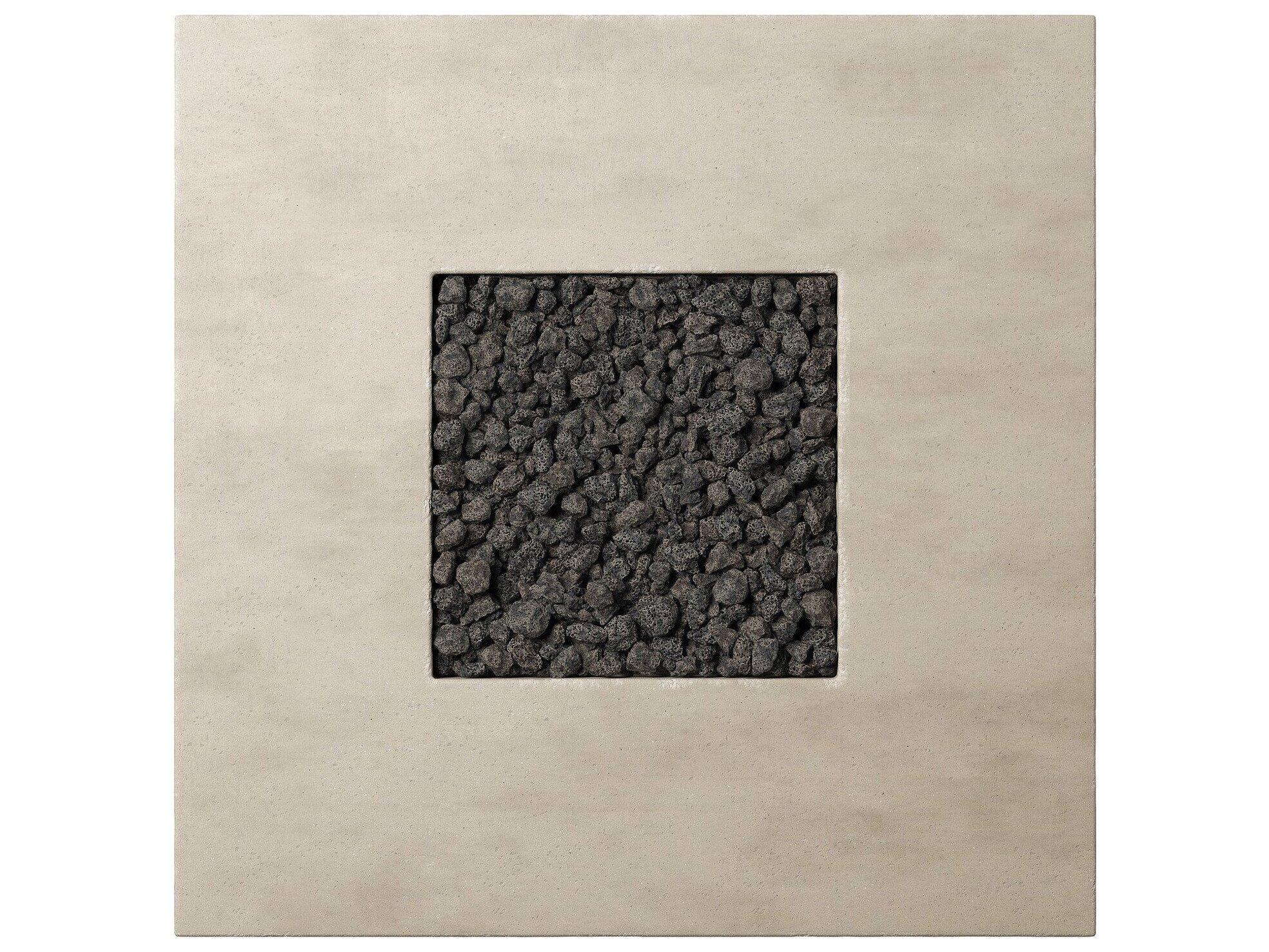 Four Hands Outdoor Falco Donovan Natural Concrete 42" Square Fire Pit Table