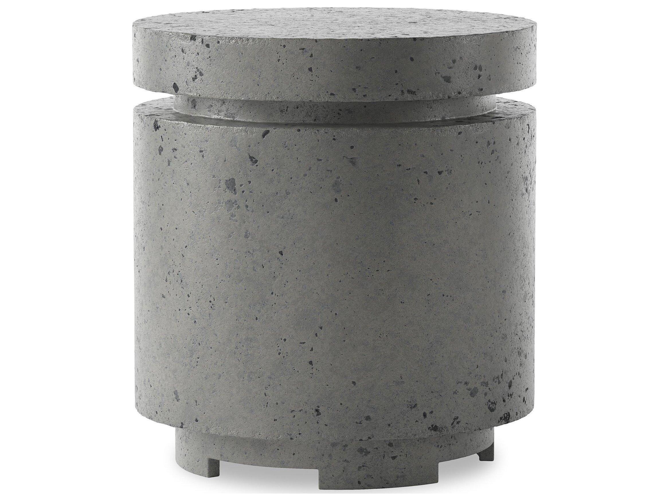 Four Hands Outdoor Falco Higgins Concrete Round End Table