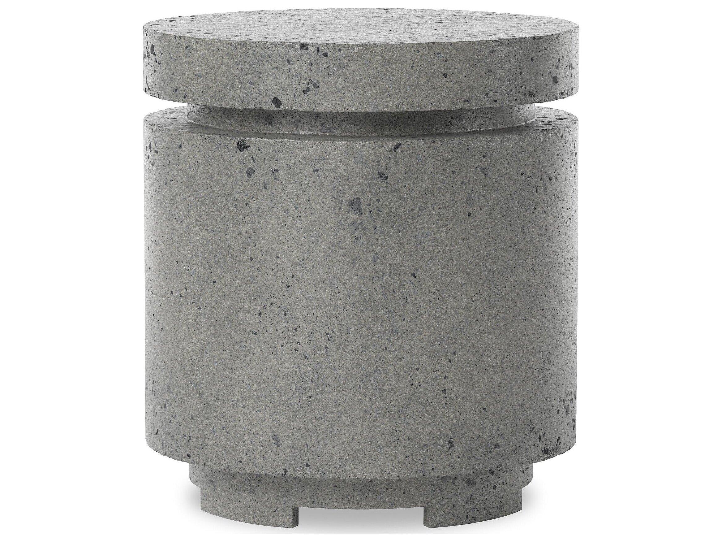 Four Hands Outdoor Falco Higgins Concrete Round End Table