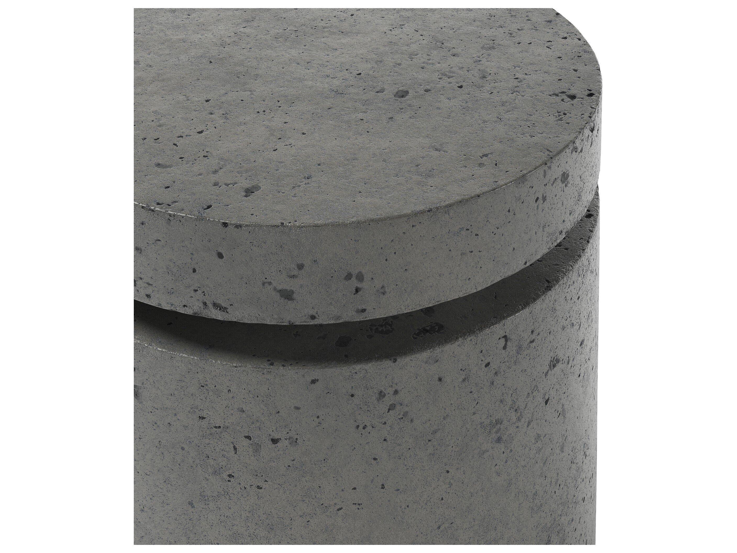 Four Hands Outdoor Falco Higgins Concrete Round End Table