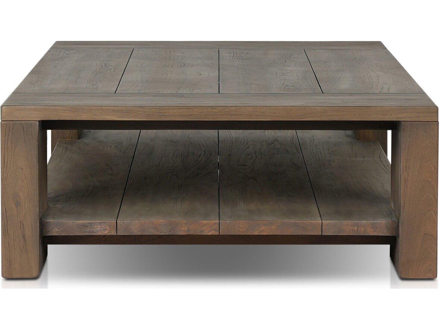 Four Hands Outdoor Providence Roca Coffee Table - Stained Heritage Brown-FSC