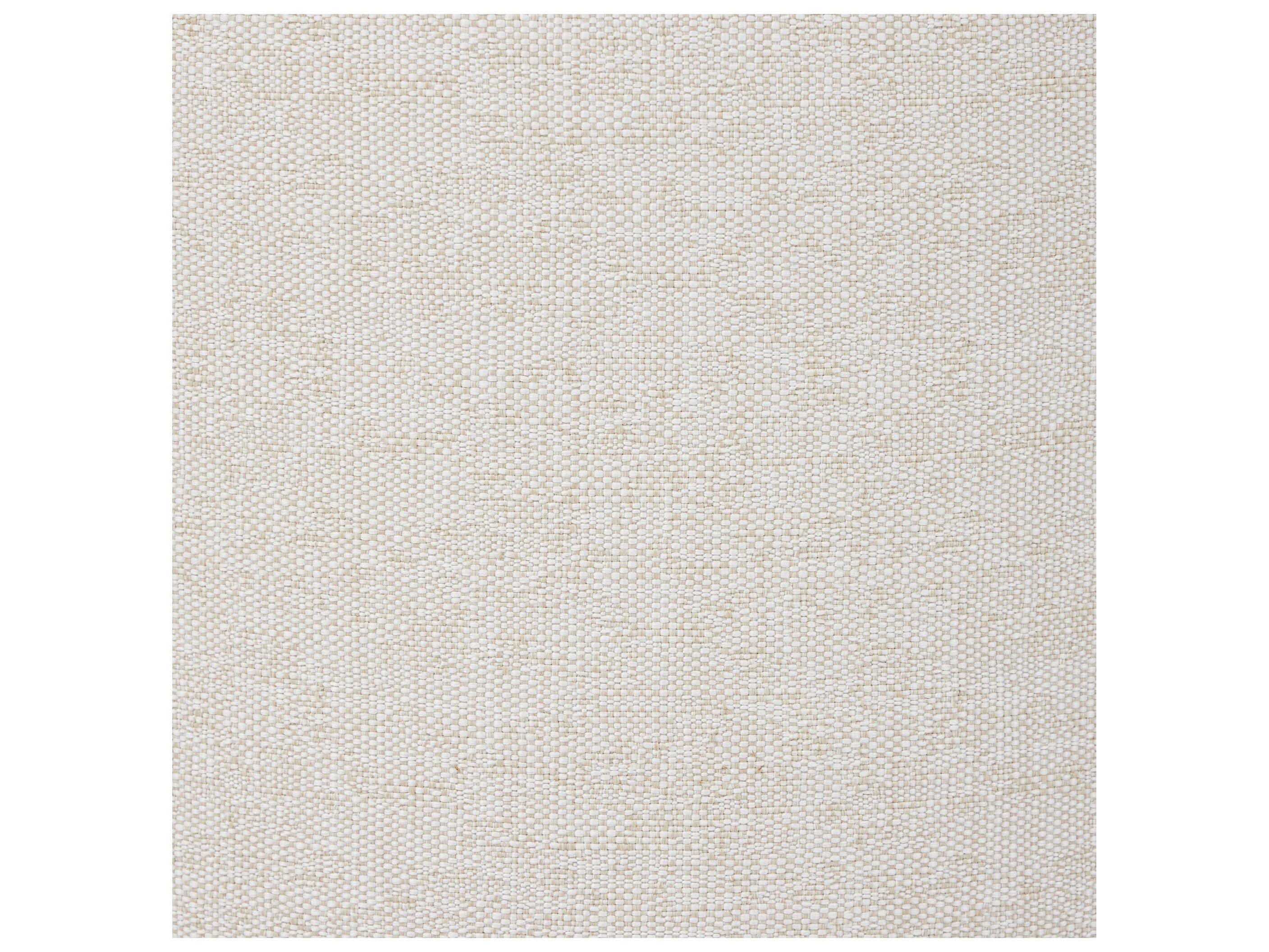 Four Hands Outdoor Garwood Sinclair Teak Cushion Ottoman in Alessi Linen