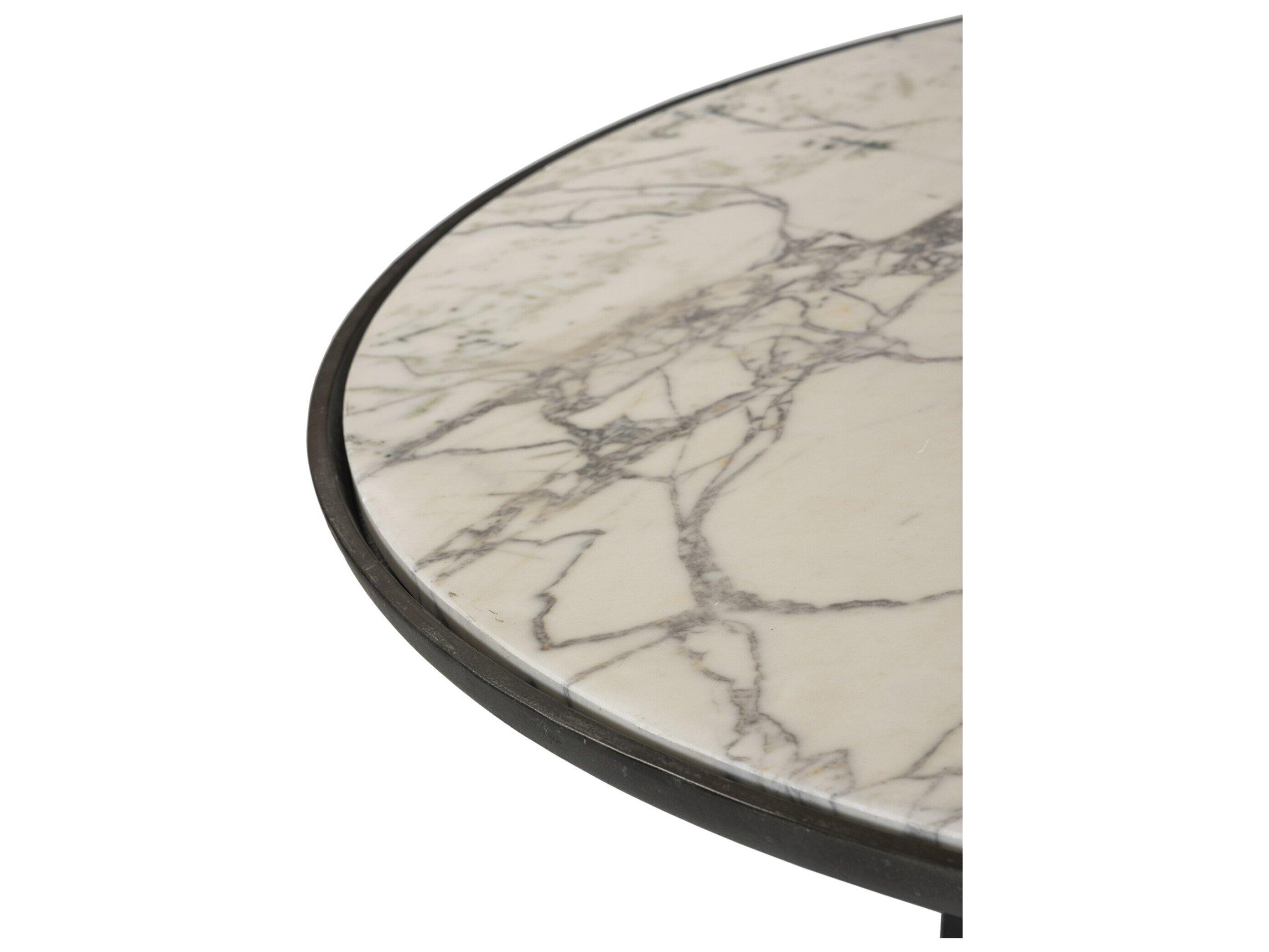 Four Hands Outdoor Marlow Balboa Aged Grey Aluminum 55" Round Coffee Table