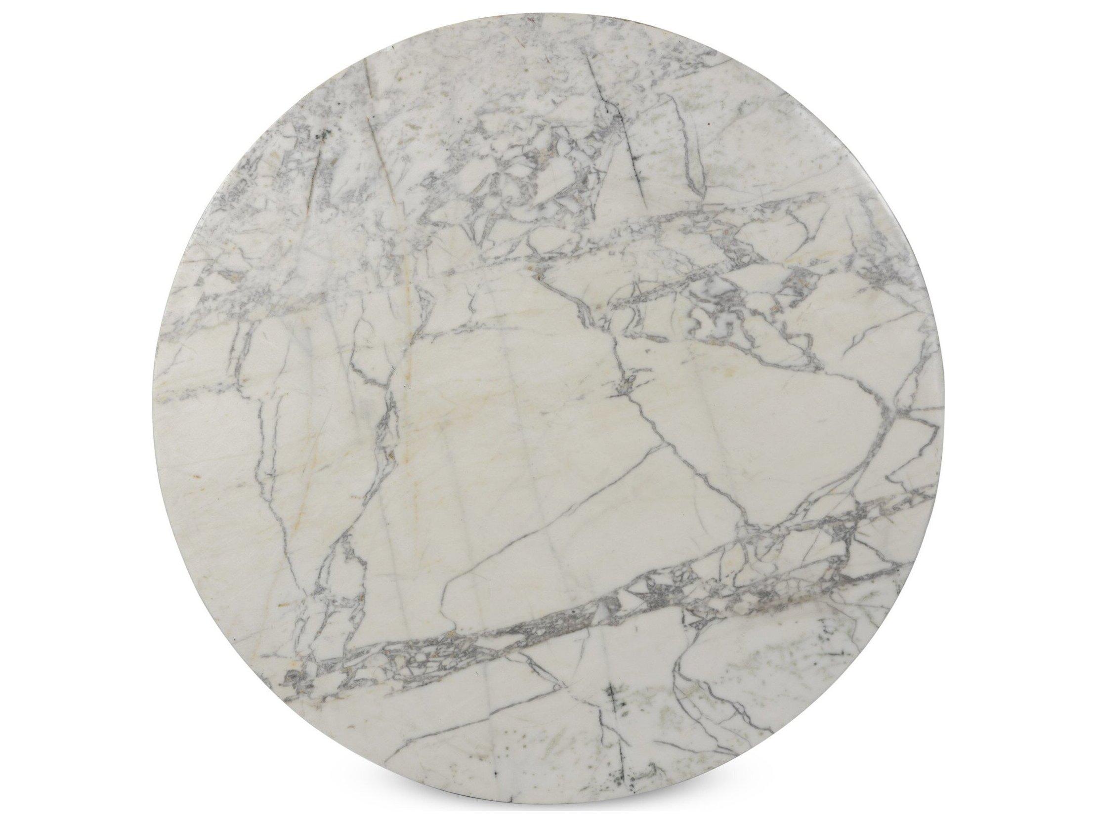 Four Hands Outdoor Marlow Balboa Aged Grey Aluminum 55" Round Coffee Table