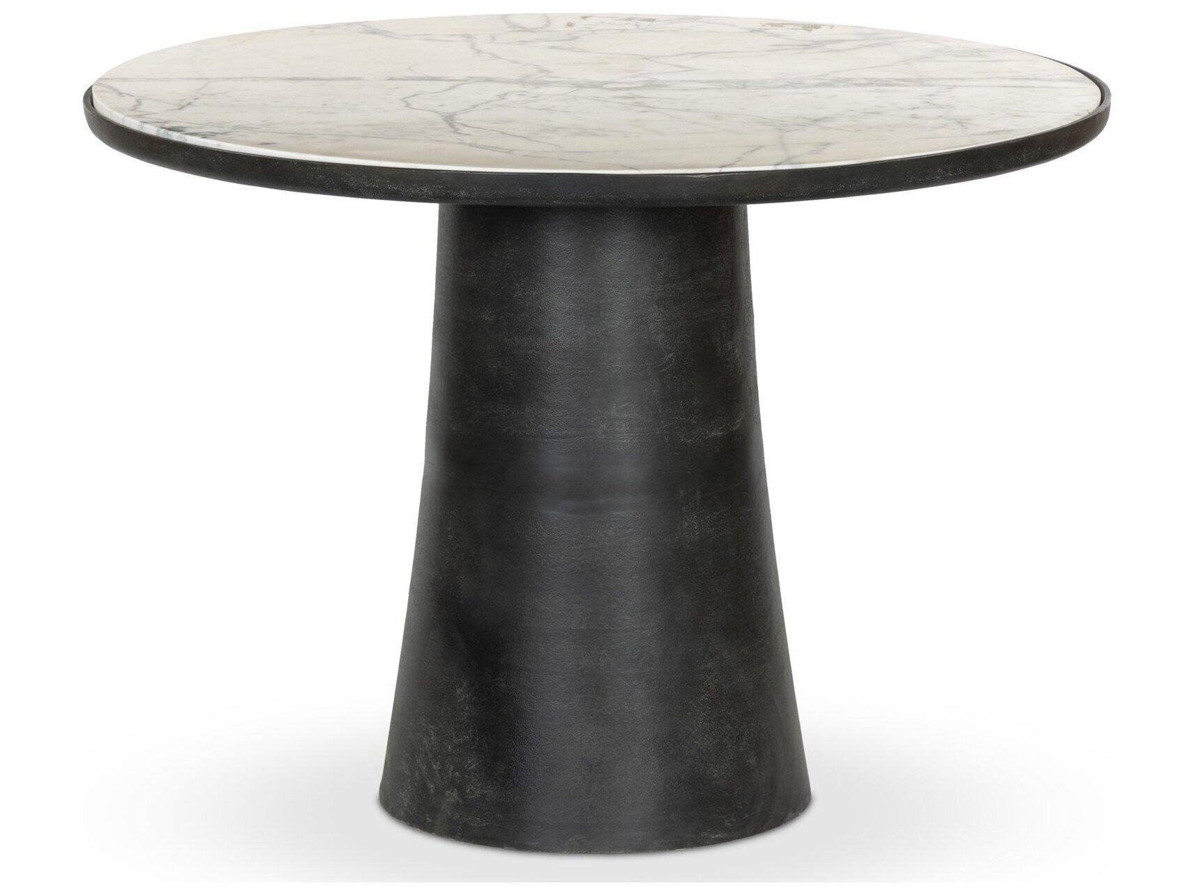 Four Hands Outdoor Marlow Balboa Aged Grey Aluminum 42" Round Dining Table