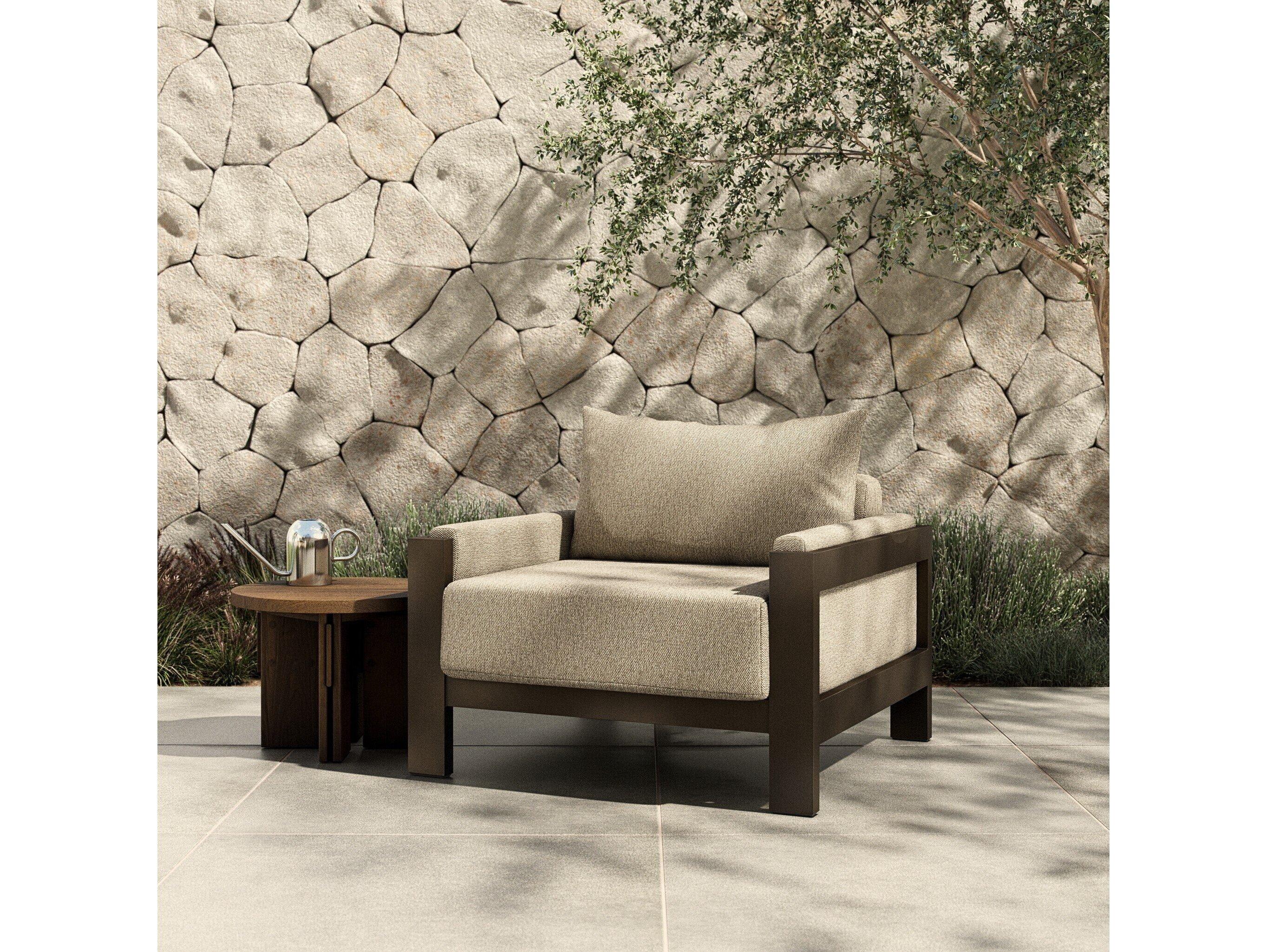 Four Hands Outdoor Solano Aluminum Cushion Lounge Chair