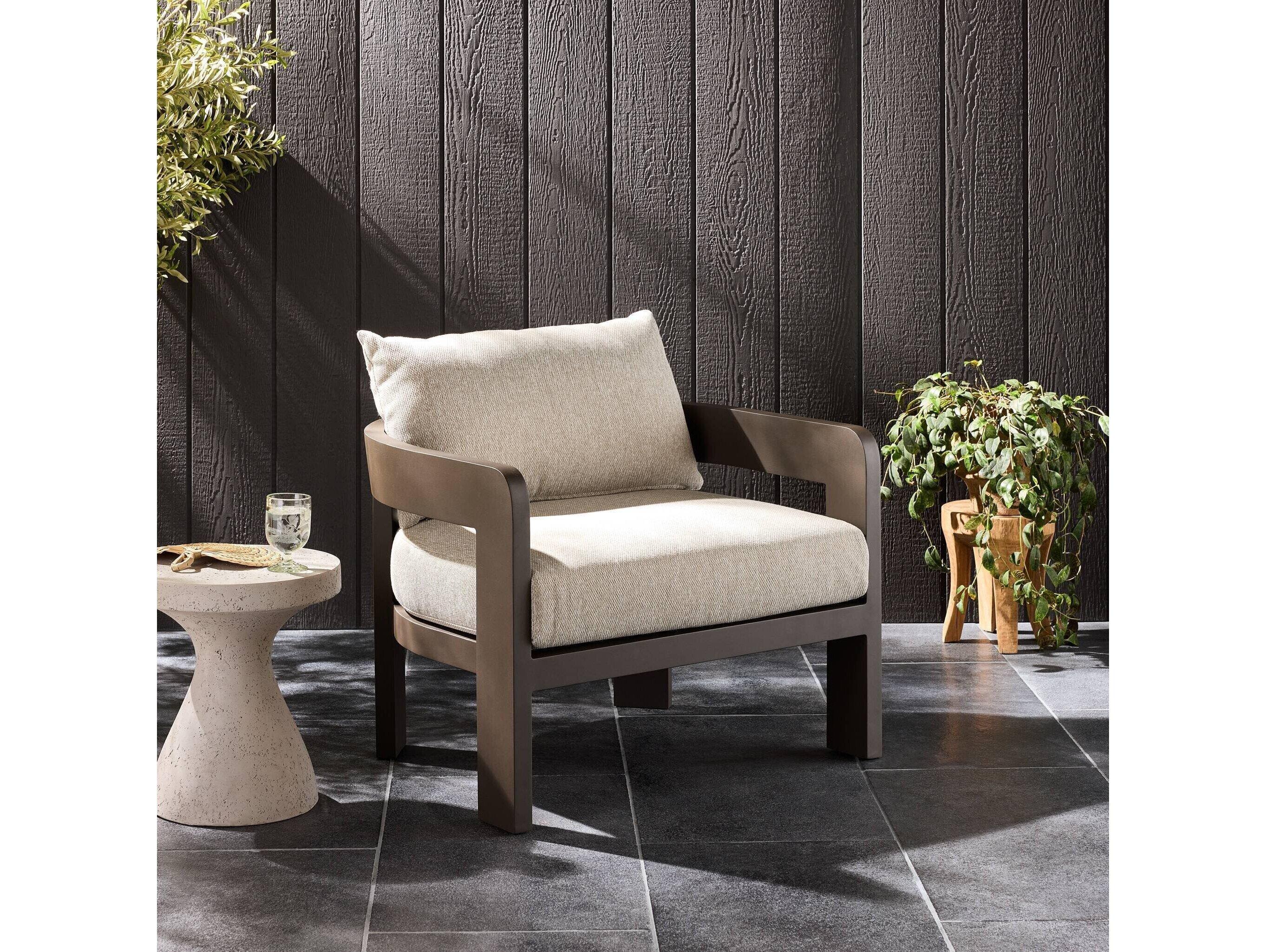 Four Hands Outdoor Pembrook Jackson Metal Cushion Lounge Chair