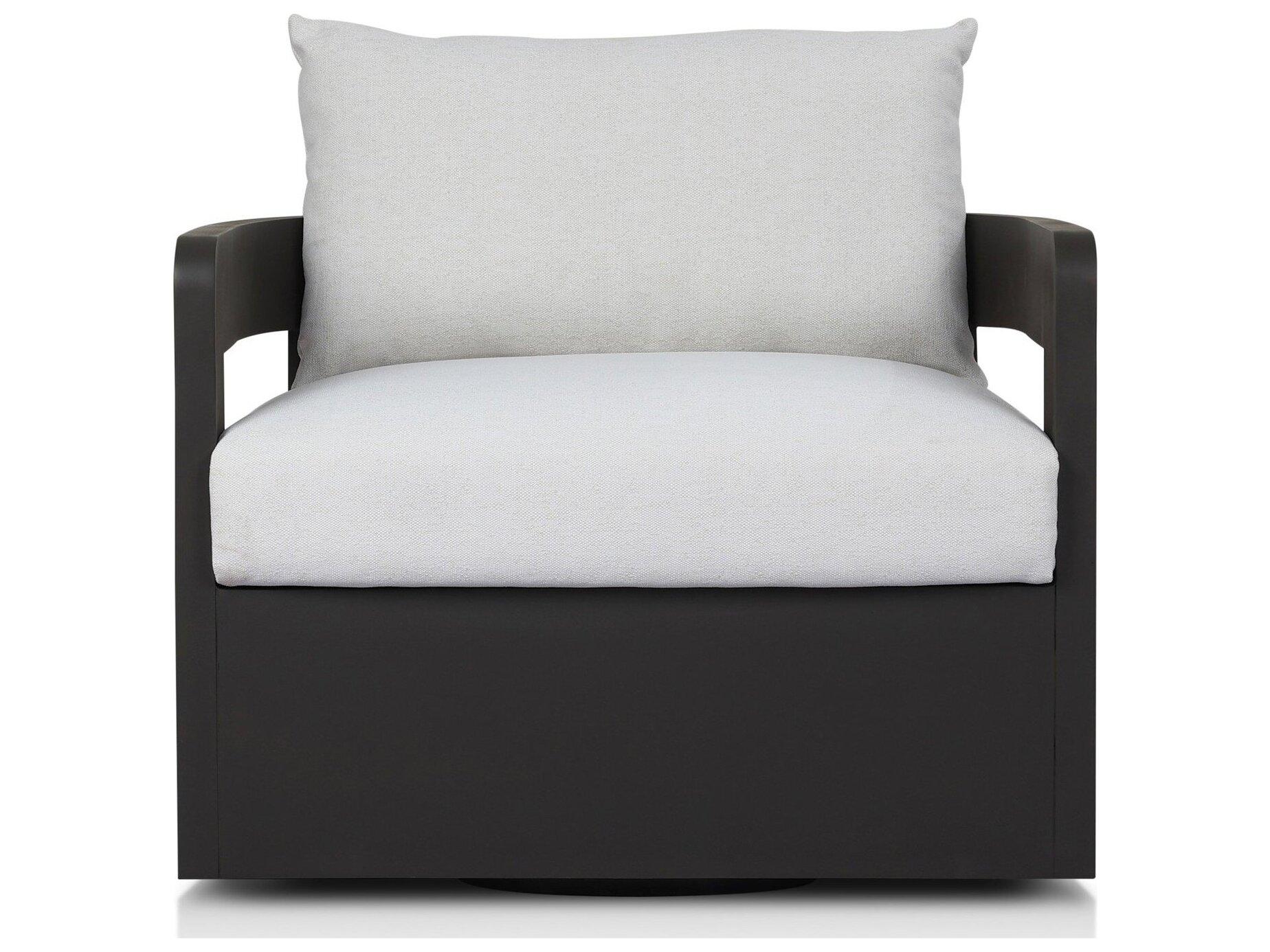 Four Hands Outdoor Pembrook Jackson Metal Swivel Chair - Alessi Linen