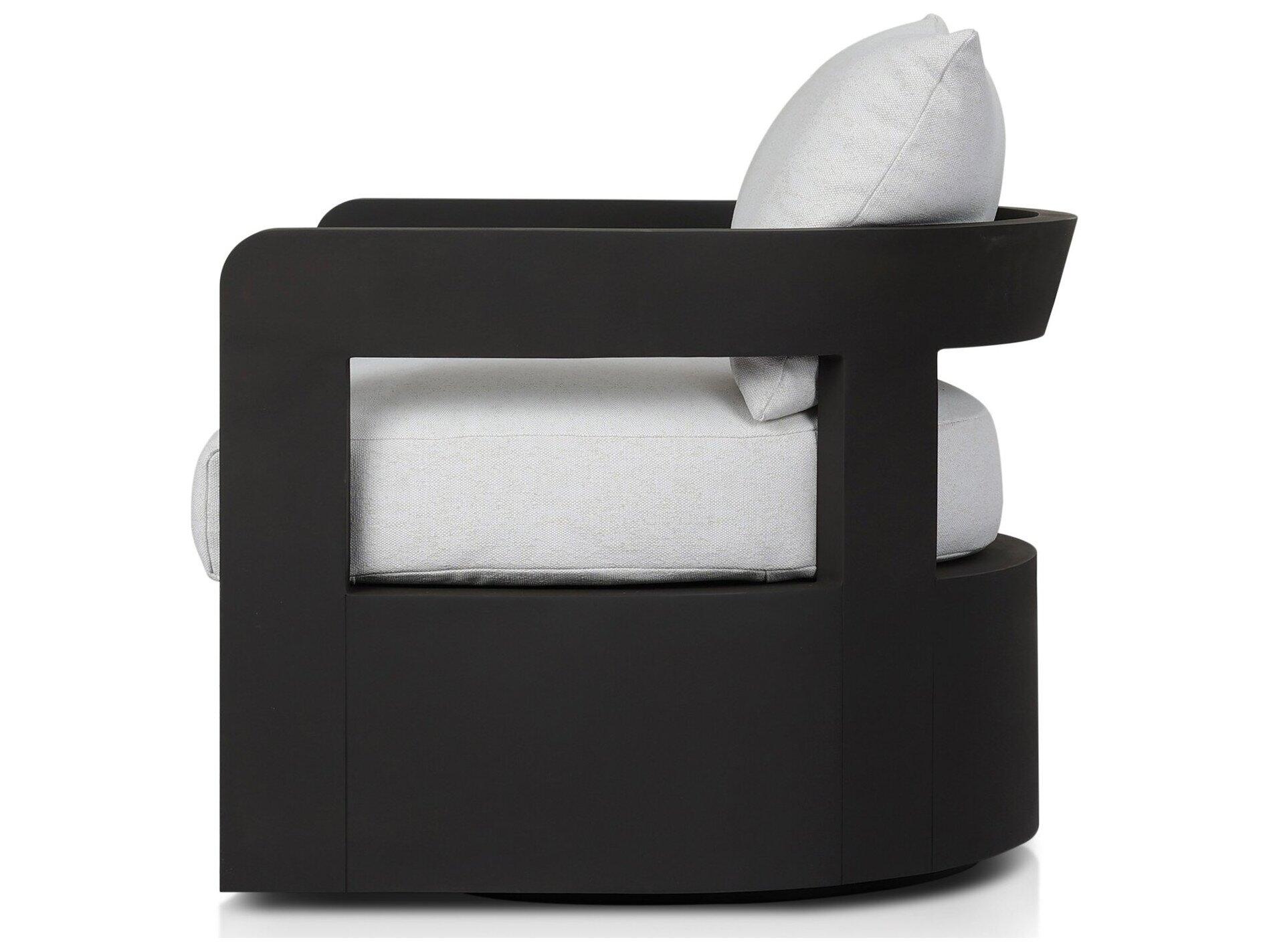 Four Hands Outdoor Pembrook Jackson Metal Swivel Chair - Alessi Linen