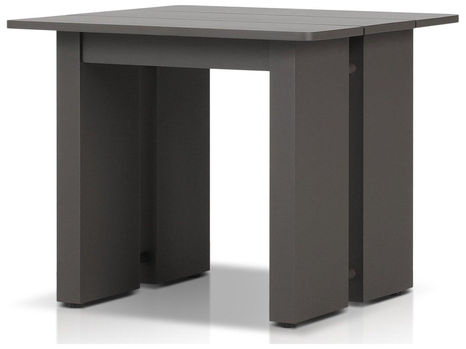 Four Hands Outdoor Solano Chapman Bronze Aluminum 24" x 23.5" Rectangular End Table