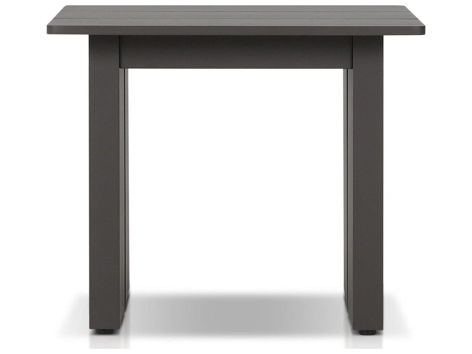 Four Hands Outdoor Solano Chapman Bronze Aluminum 24" x 23.5" Rectangular End Table