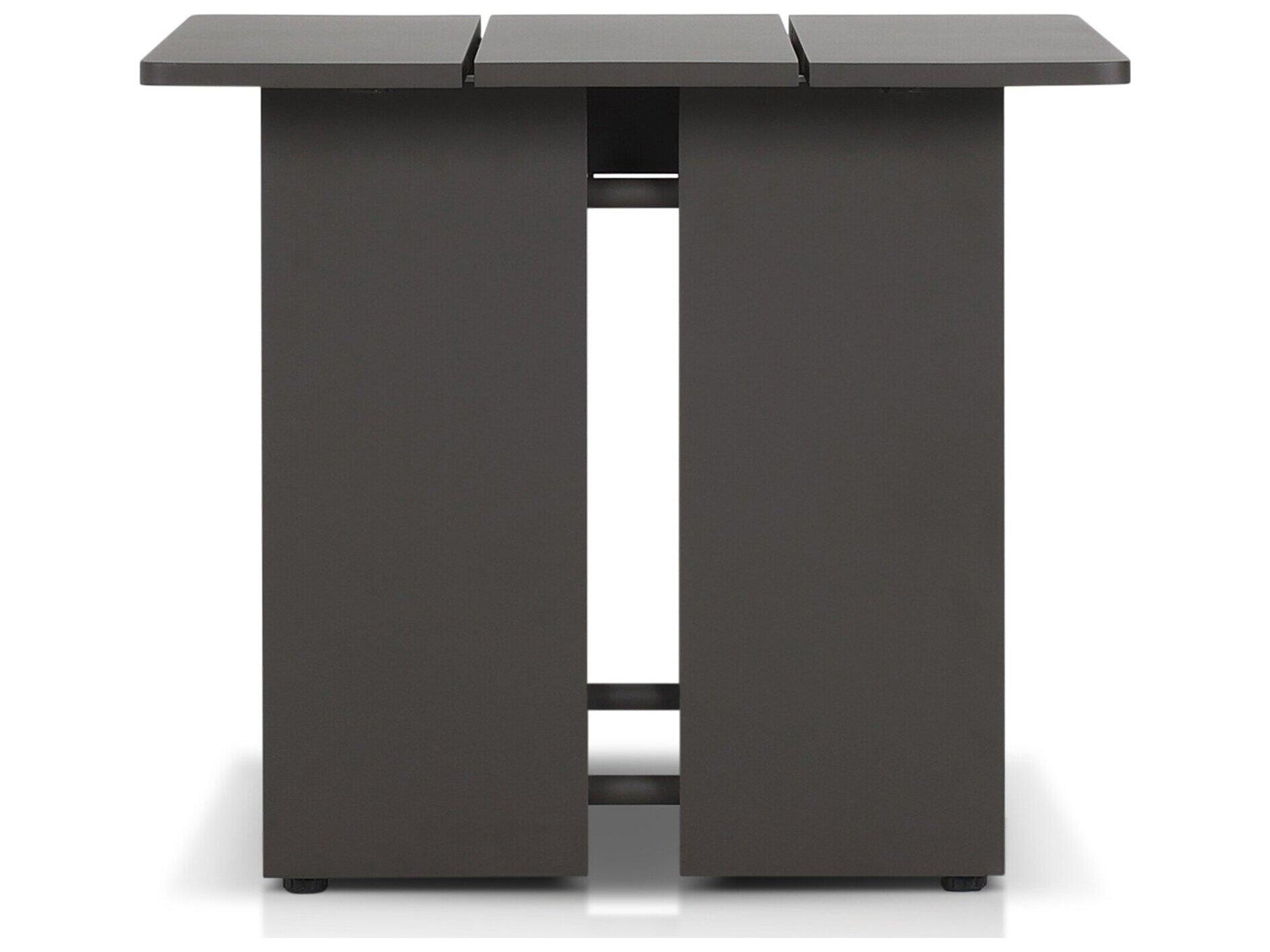 Four Hands Outdoor Solano Chapman Bronze Aluminum 24" x 23.5" Rectangular End Table