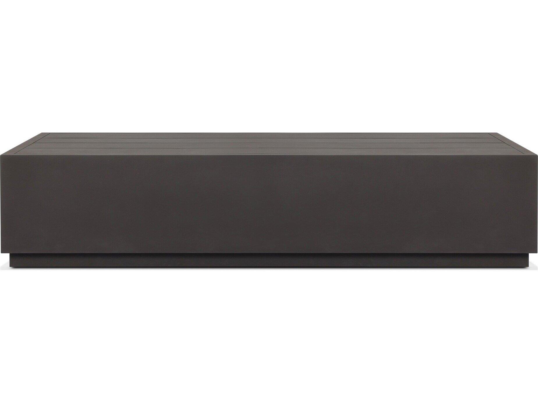 Four Hands Outdoor Solano Messo Bronze Aluminum Rectangular Coffee Table