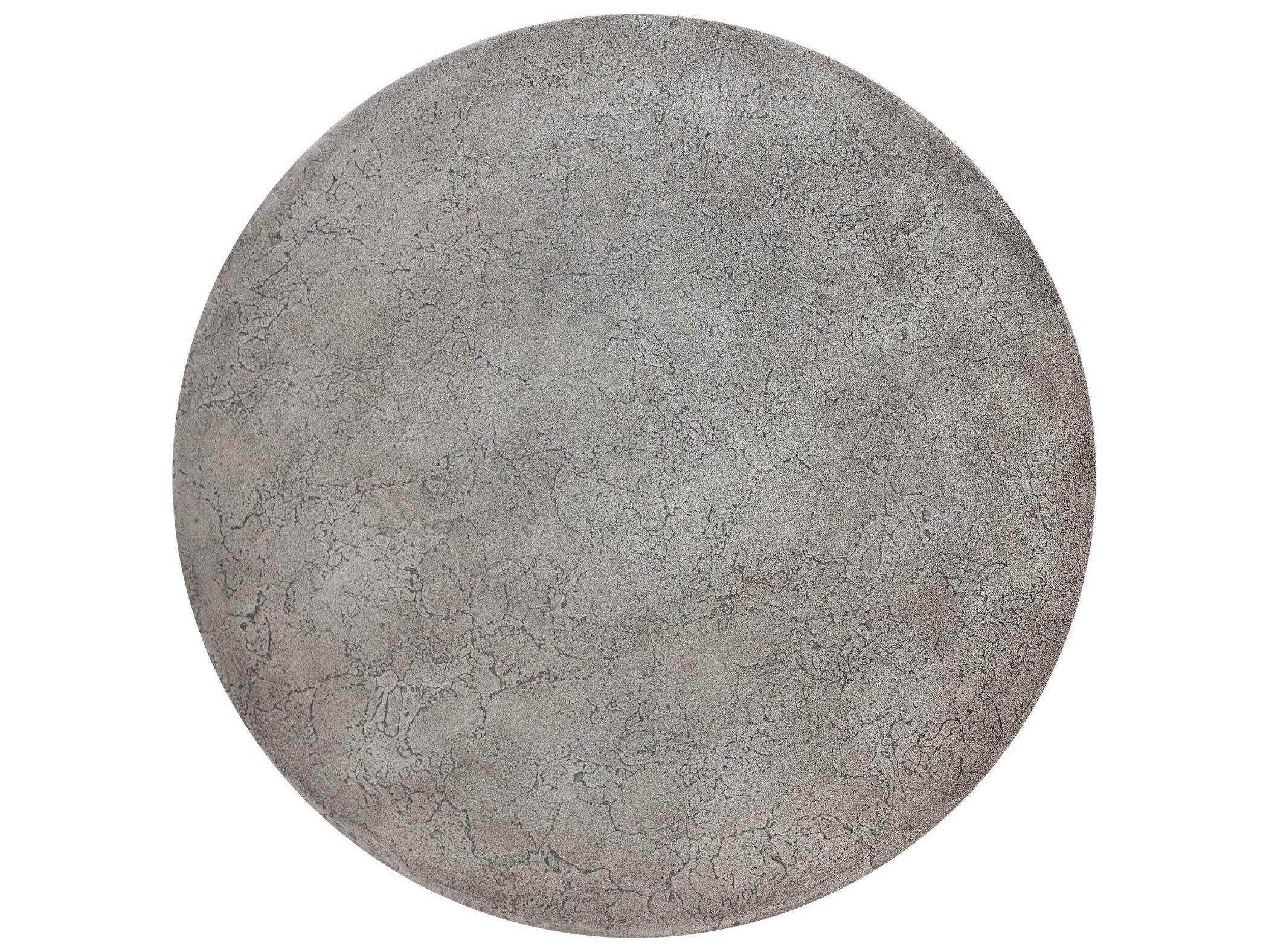 Four Hands Outdoor Chandler Aged Smoke Concrete Emens 18" Round End Table