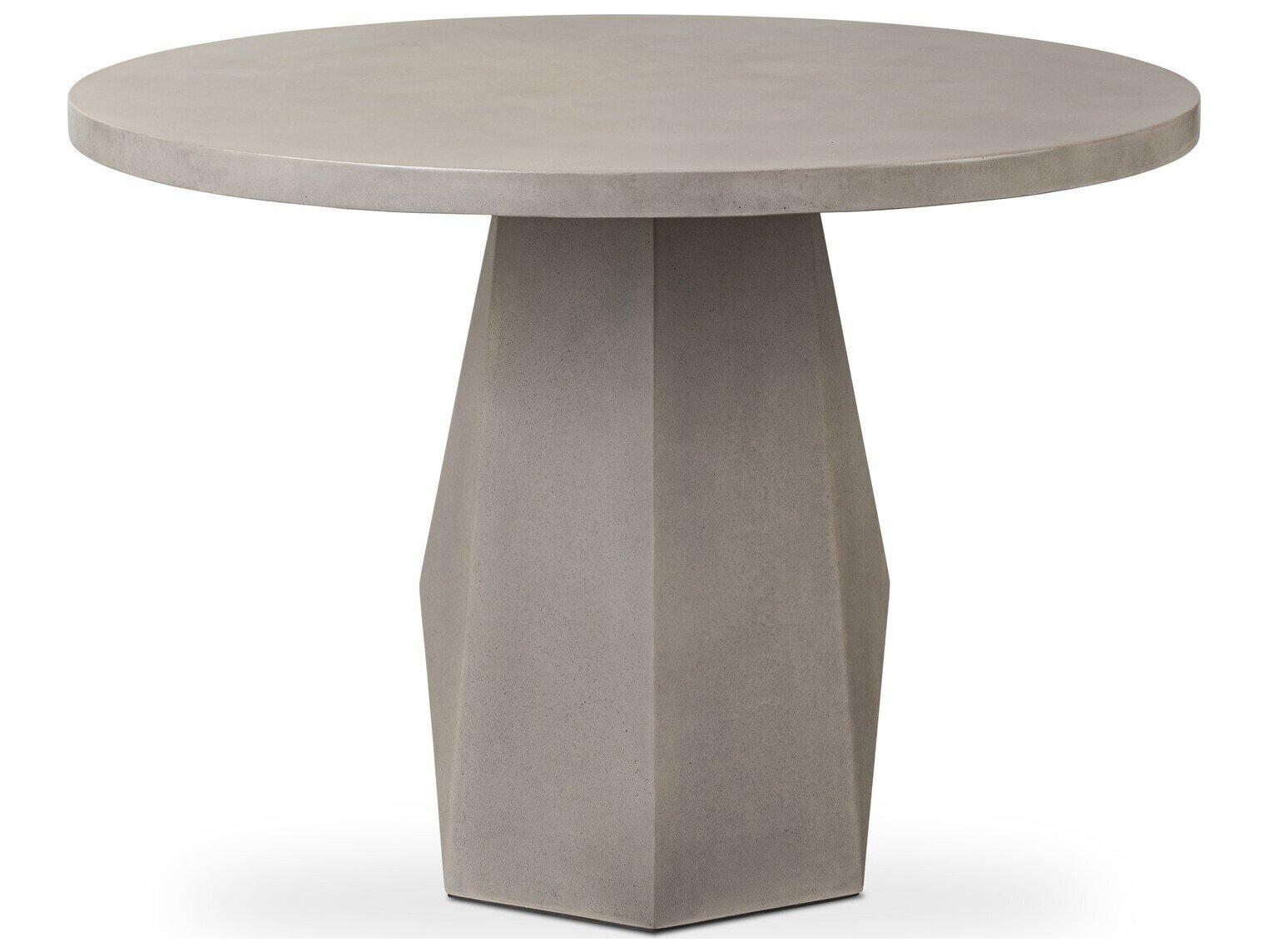 Four Hands Outdoor Thayer Bowman Grey Concrete 42" Round Dining Table