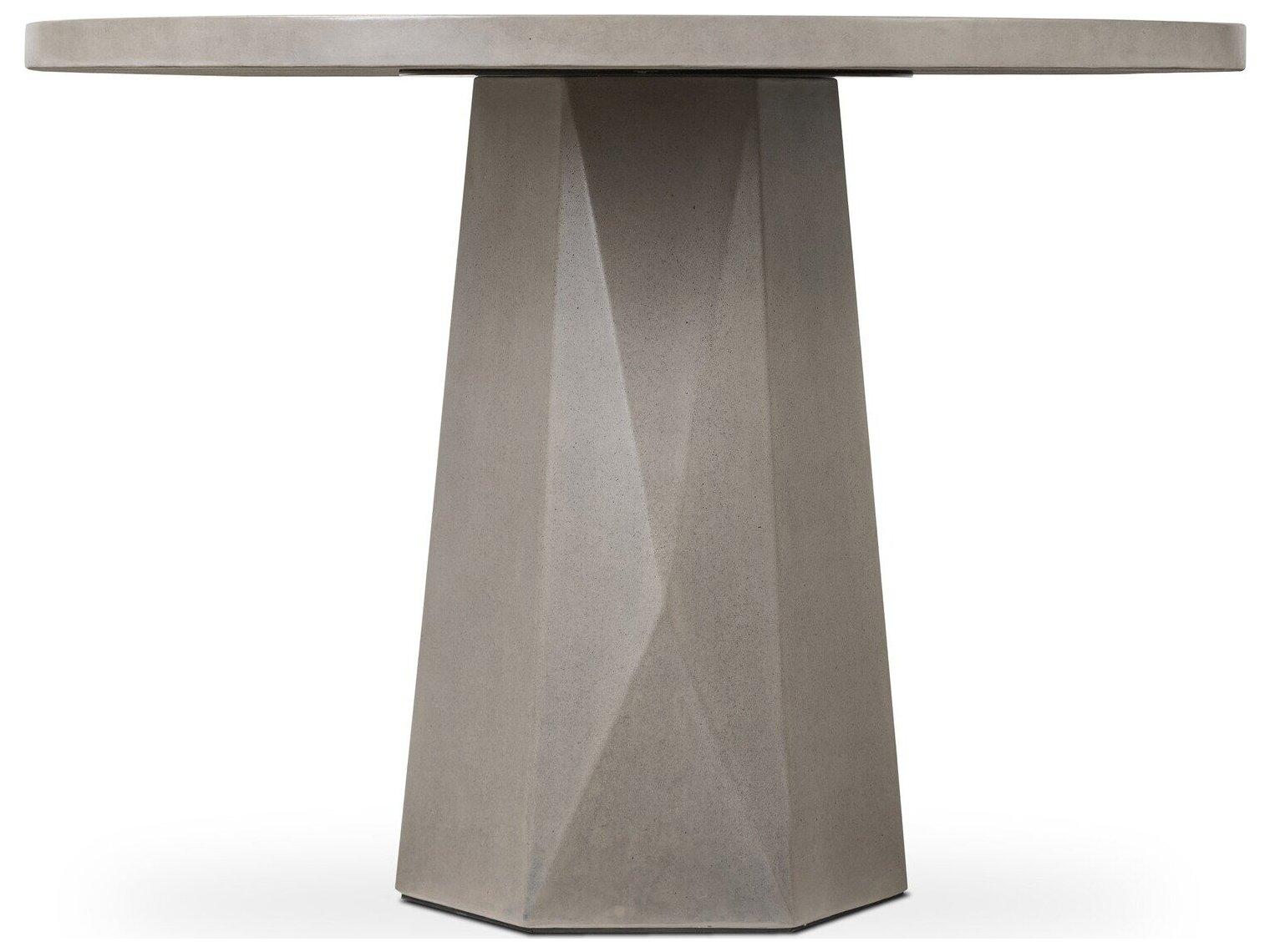 Four Hands Outdoor Thayer Bowman Grey Concrete 42" Round Dining Table