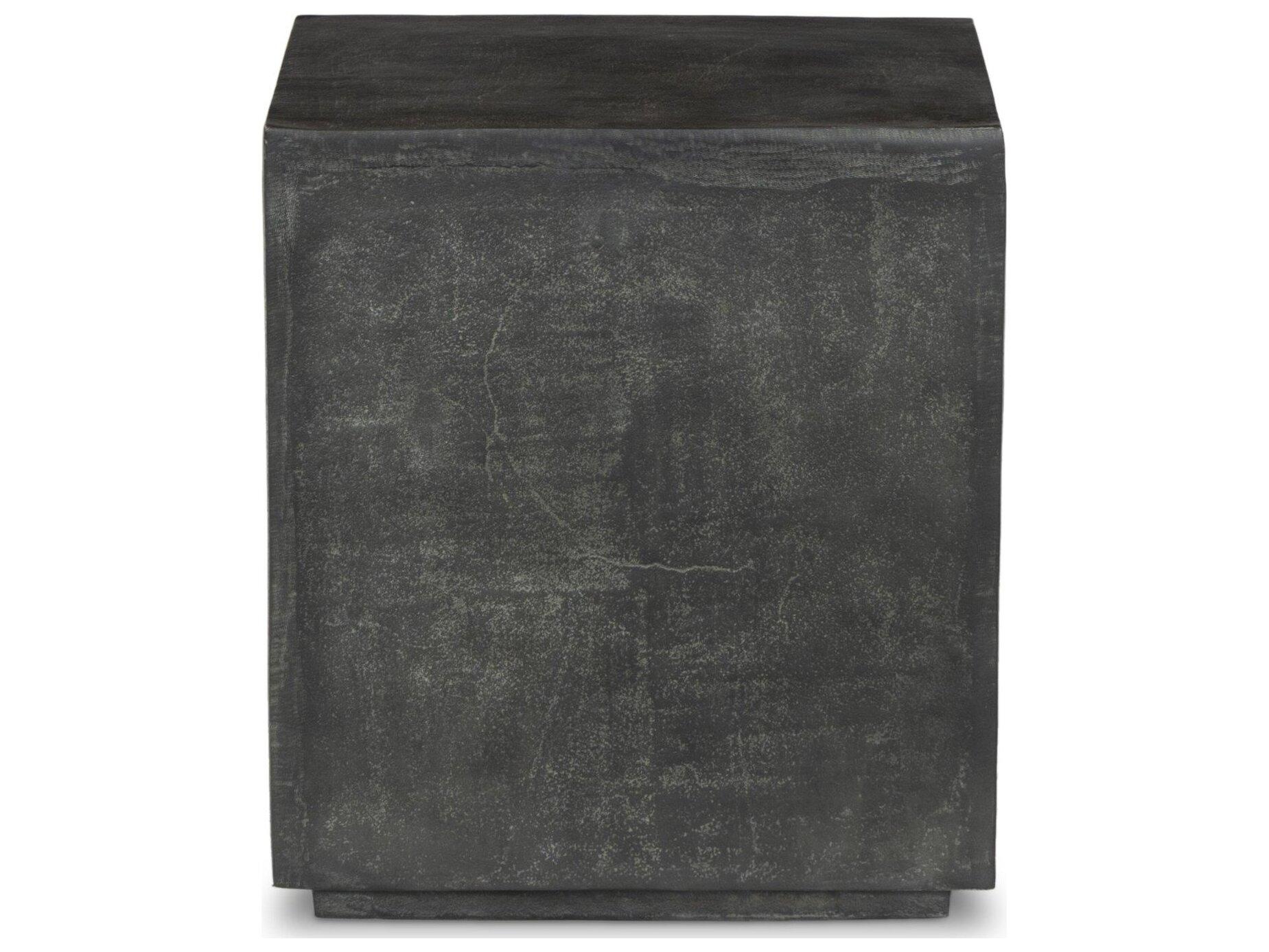 Four Hands Outdoor Marlow Graso Aged Grey Aluminum 18" Square End Table