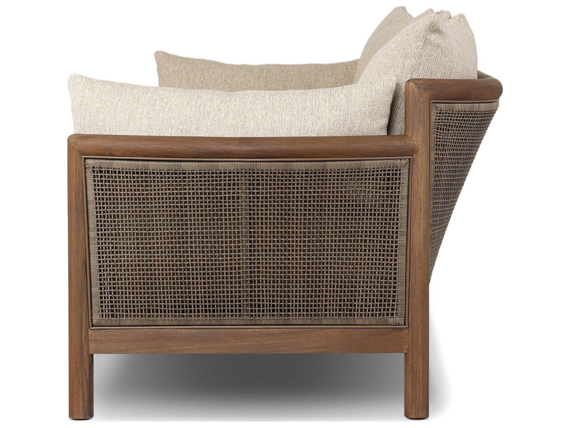 Four Hands Outdoor Duvall Barbosa Teak Cushion Sofa