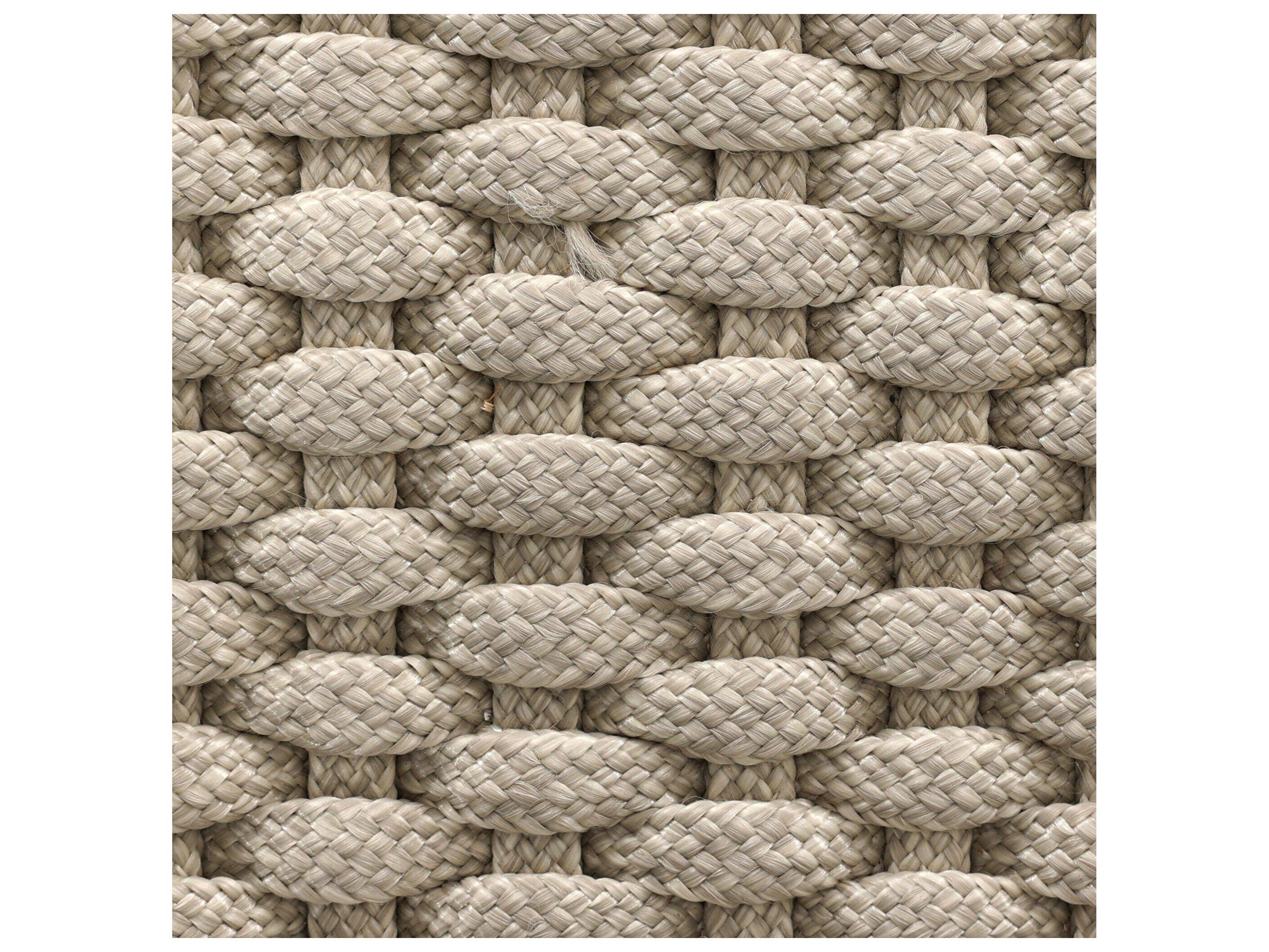 Four Hands Outdoor Solano Delano Bronze Aluminum Lounge Chair in Ivory Rope