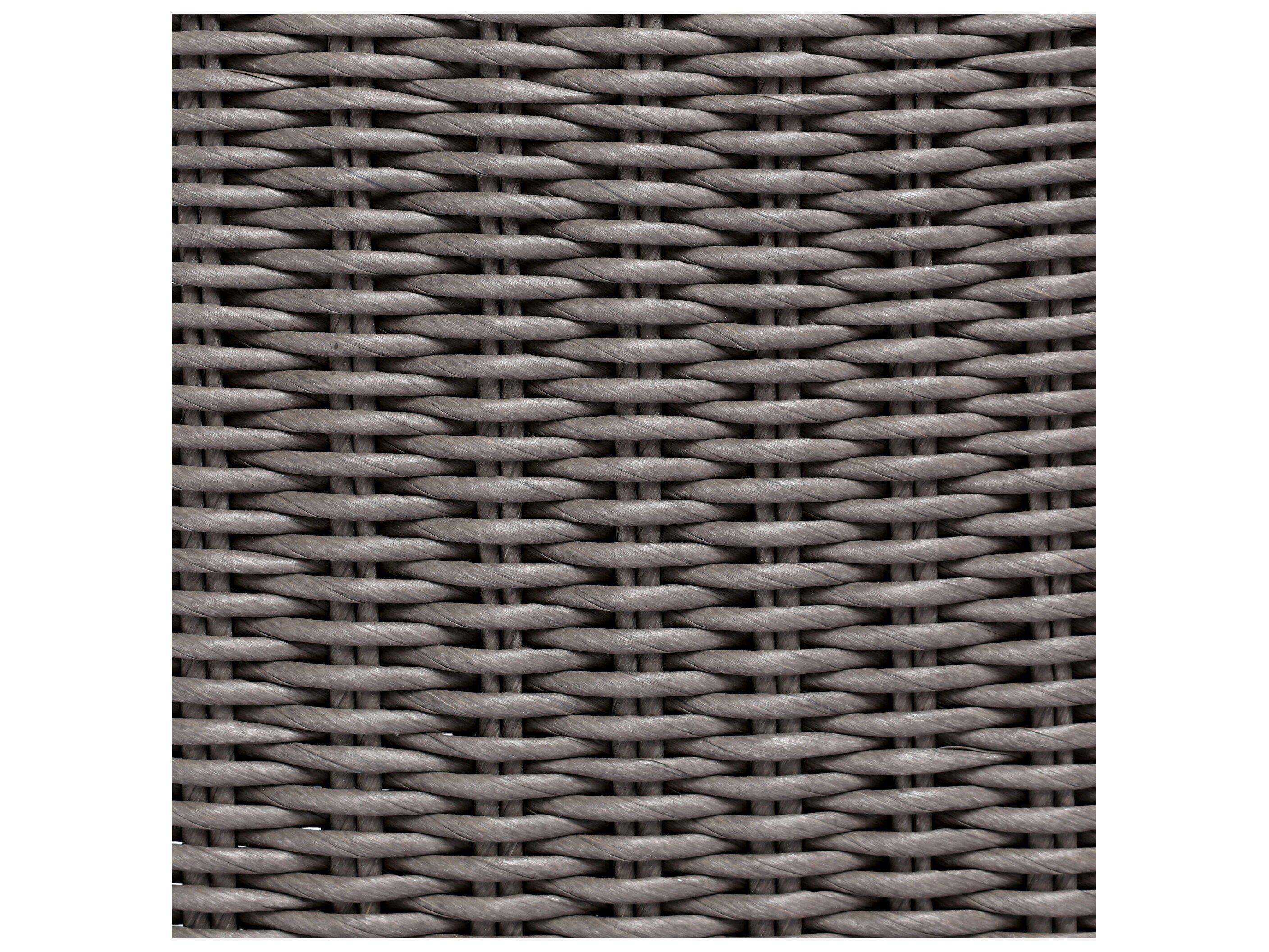 Four Hands Outdoor Garwood Santoro Aluminum Wicker Lounge Chair in Vintage Taupe