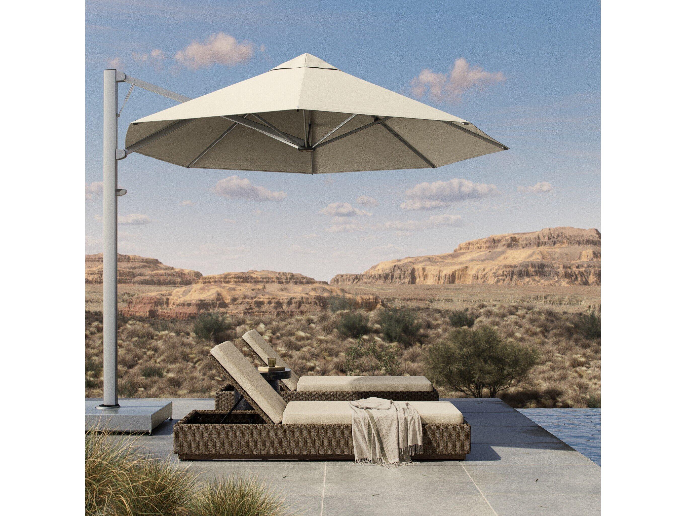 Four Hands Outdoor Romero Oyster Octagon Umbrella