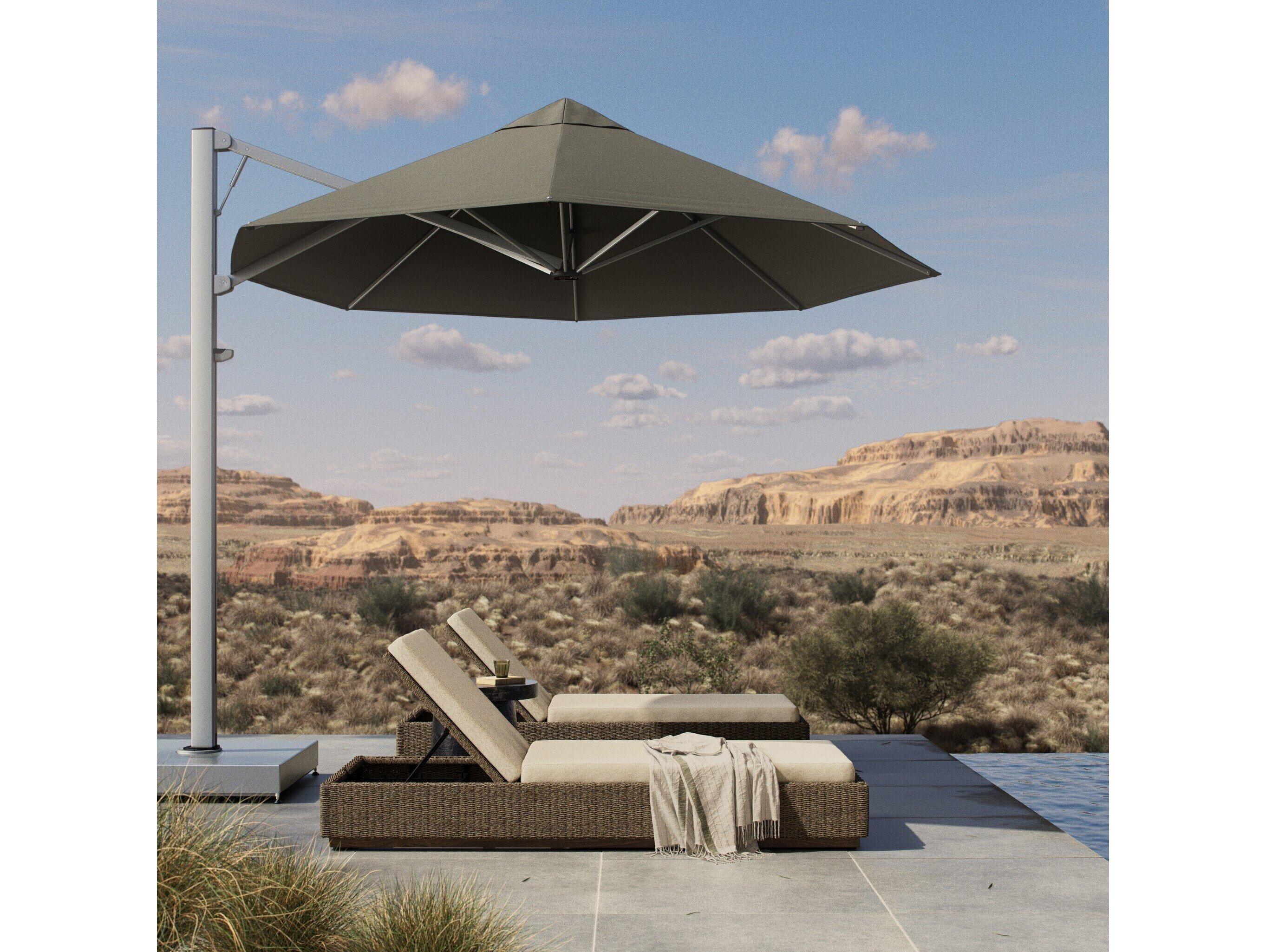 Four Hands Outdoor Romero Alpine Stone Octagon Umbrella