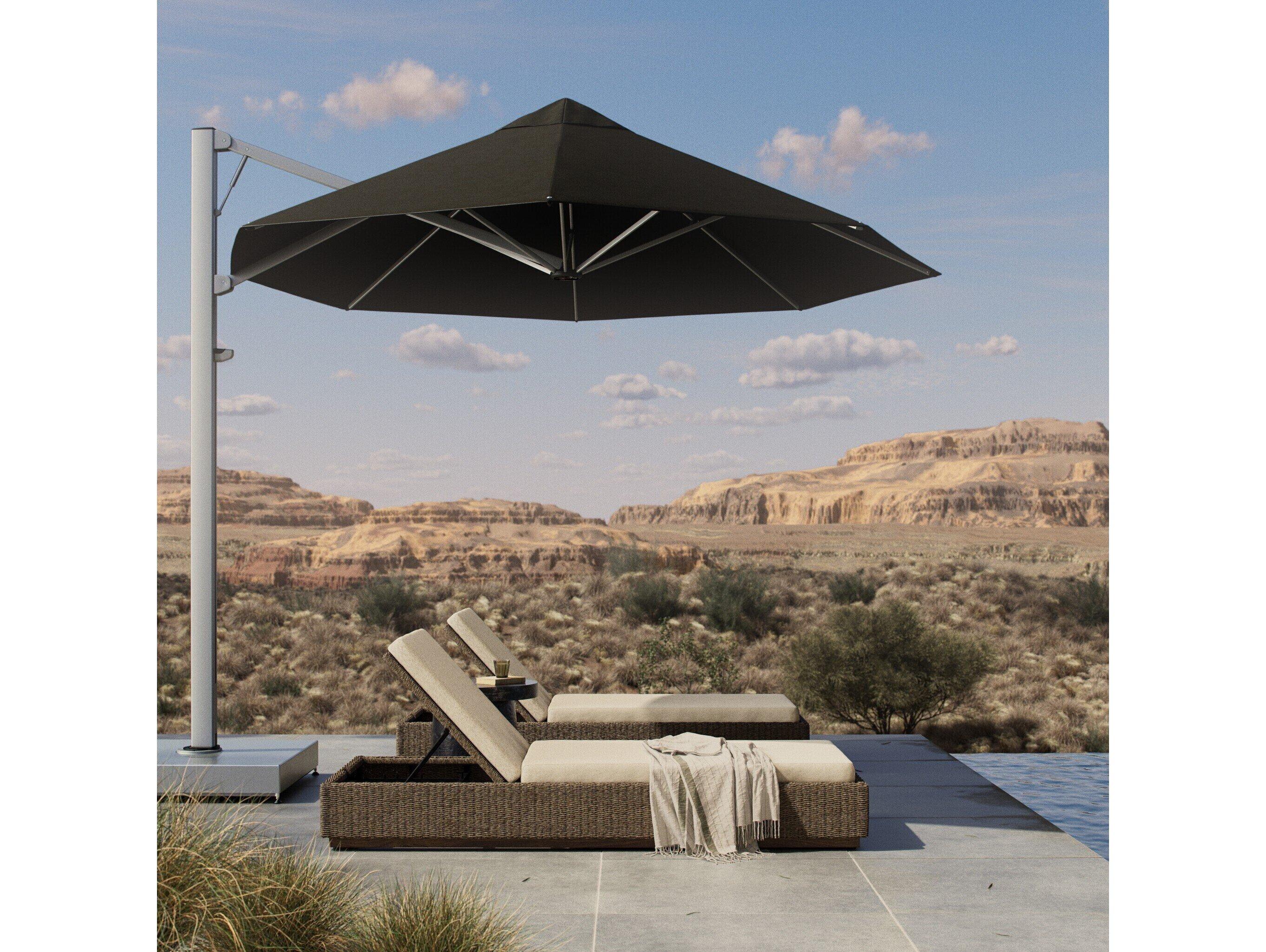 Four Hands Outdoor Romero Black Octagon Umbrella