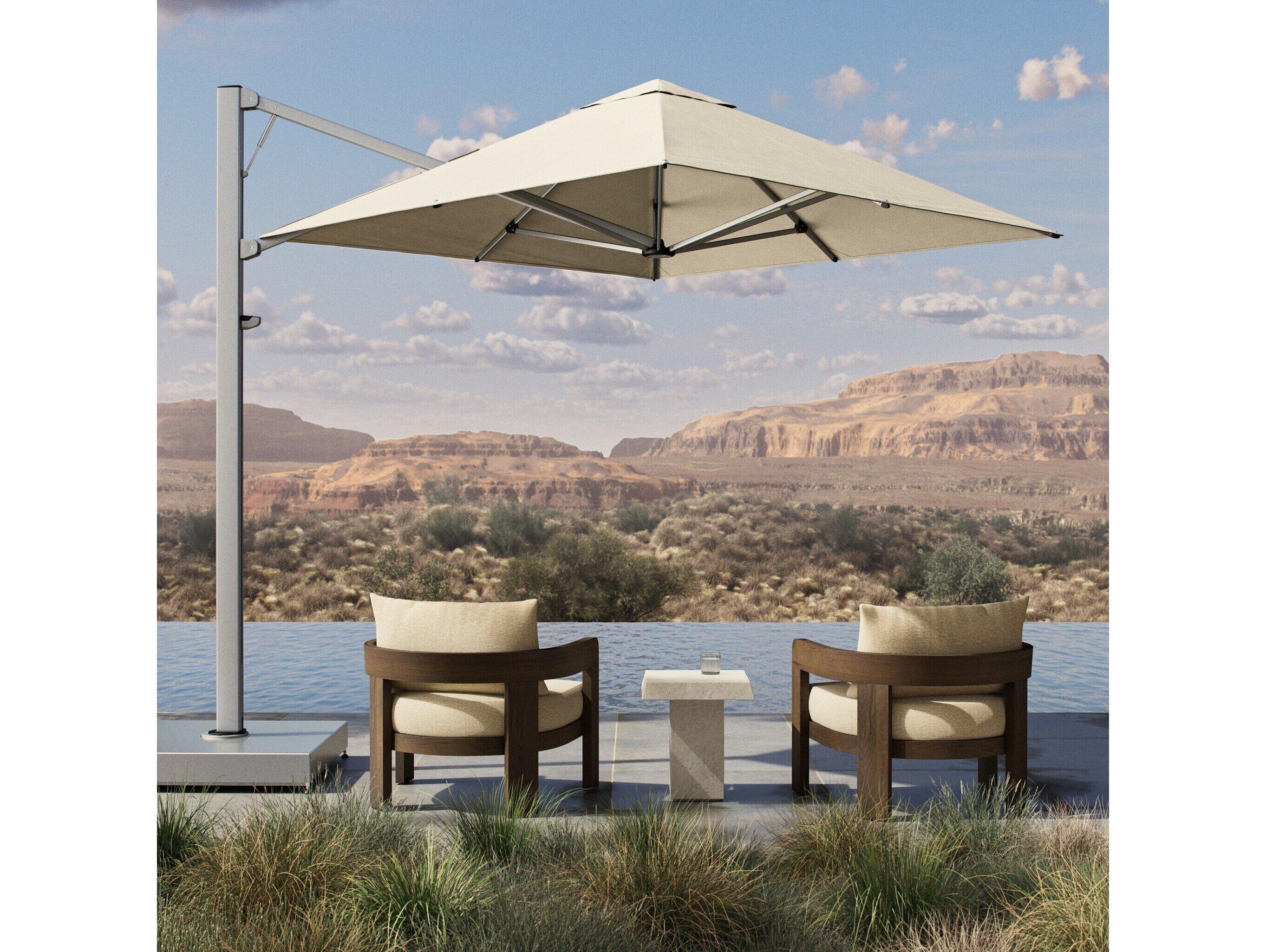 Four Hands Outdoor Romero Oyster Square Umbrella