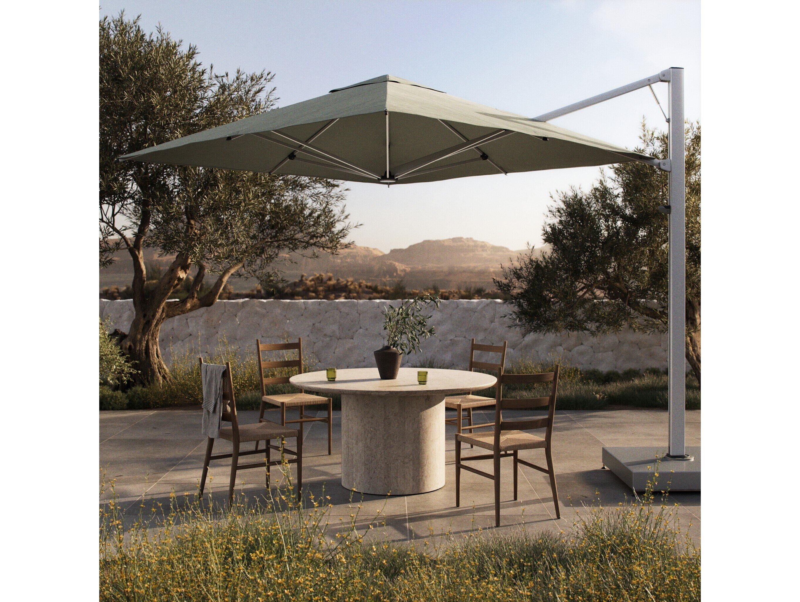 Four Hands Outdoor Romero Alpine Stone Square Umbrella