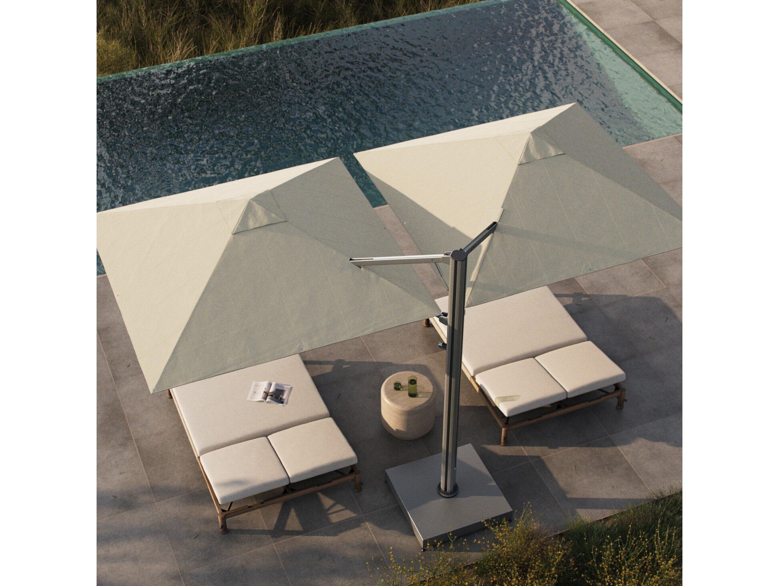 Four Hands Outdoor Romero Oyster Duo Umbrella