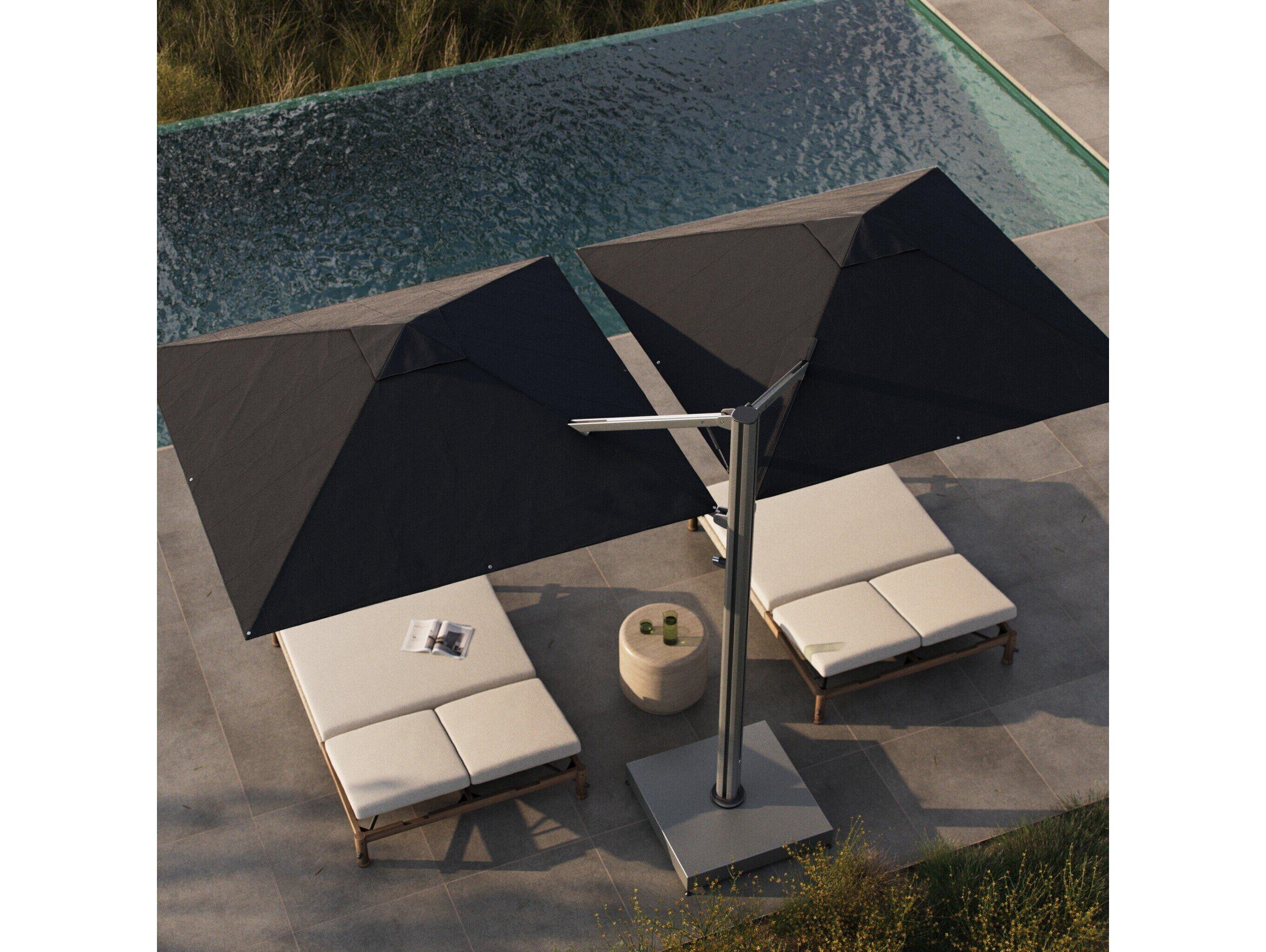 Four Hands Outdoor Romero Black Duo Umbrella