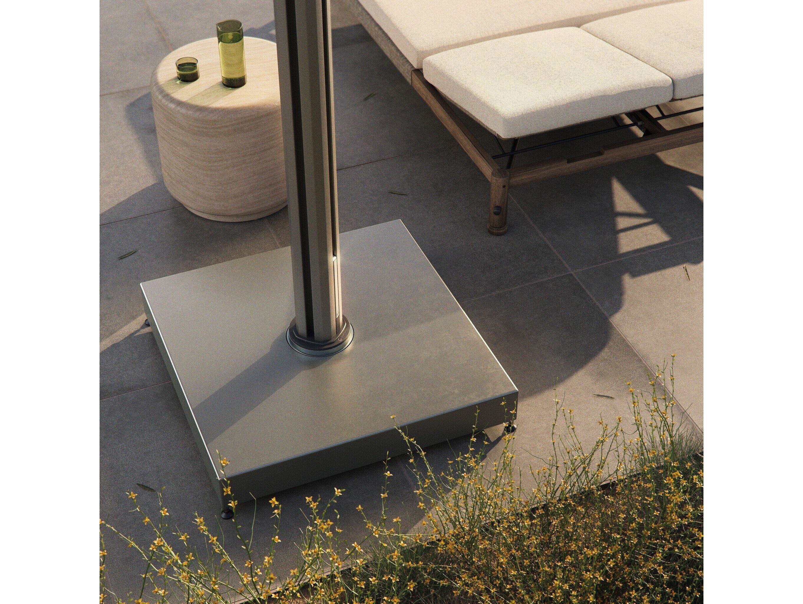 Four Hands Outdoor Romero Grey Aluminum Umbrella Base