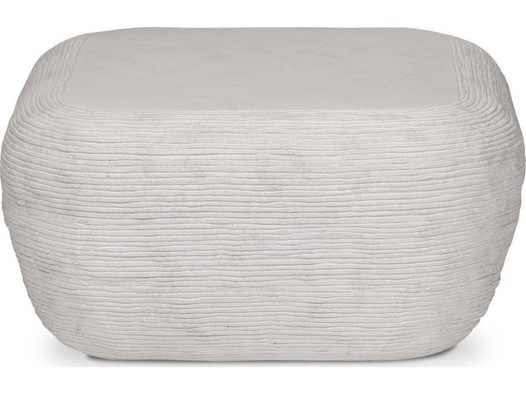 Four Hands Outdoor Thayer Smooth Lunar Concrete Round Coffee Table