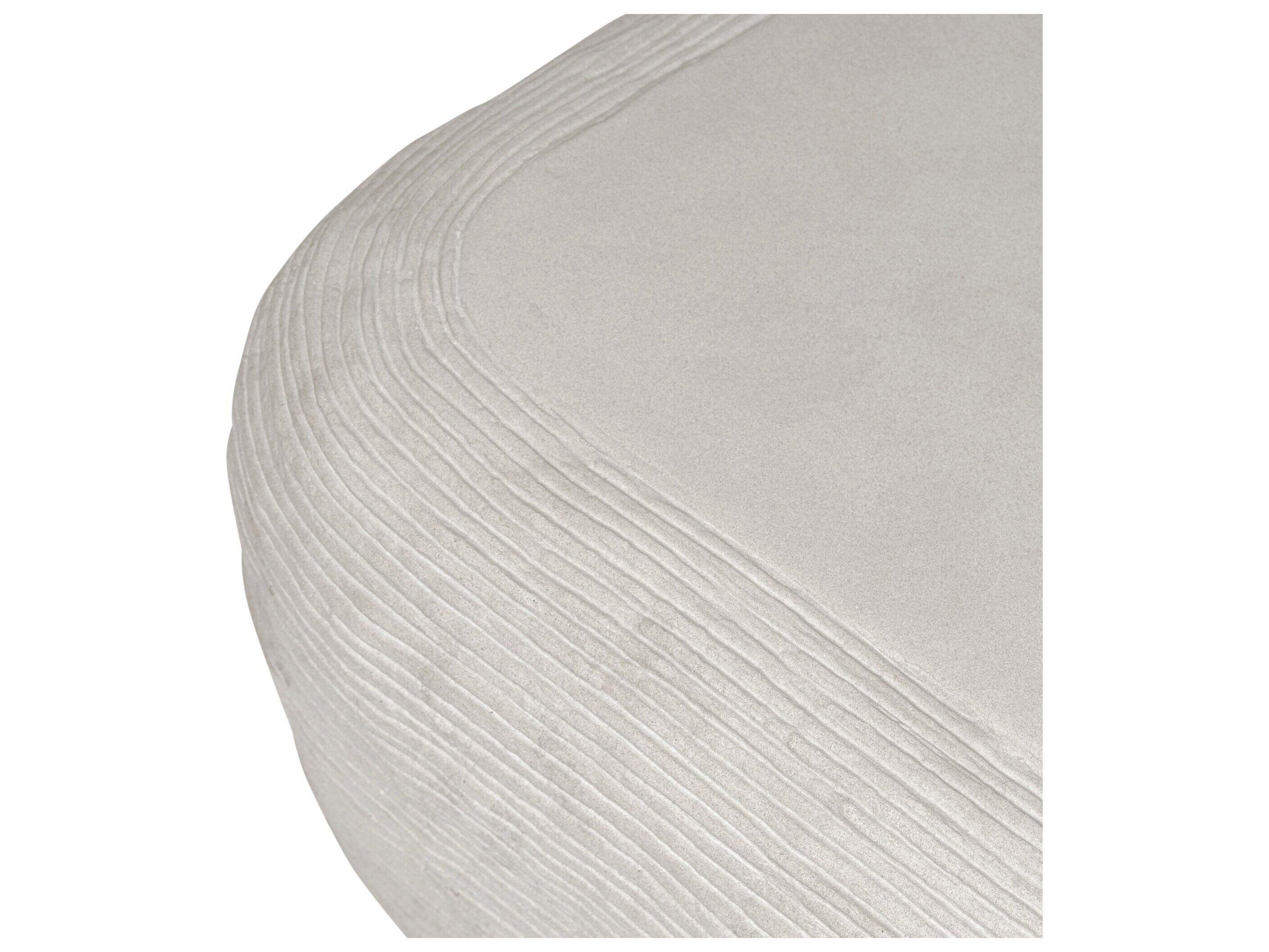 Four Hands Outdoor Thayer Smooth Lunar Concrete Round Coffee Table