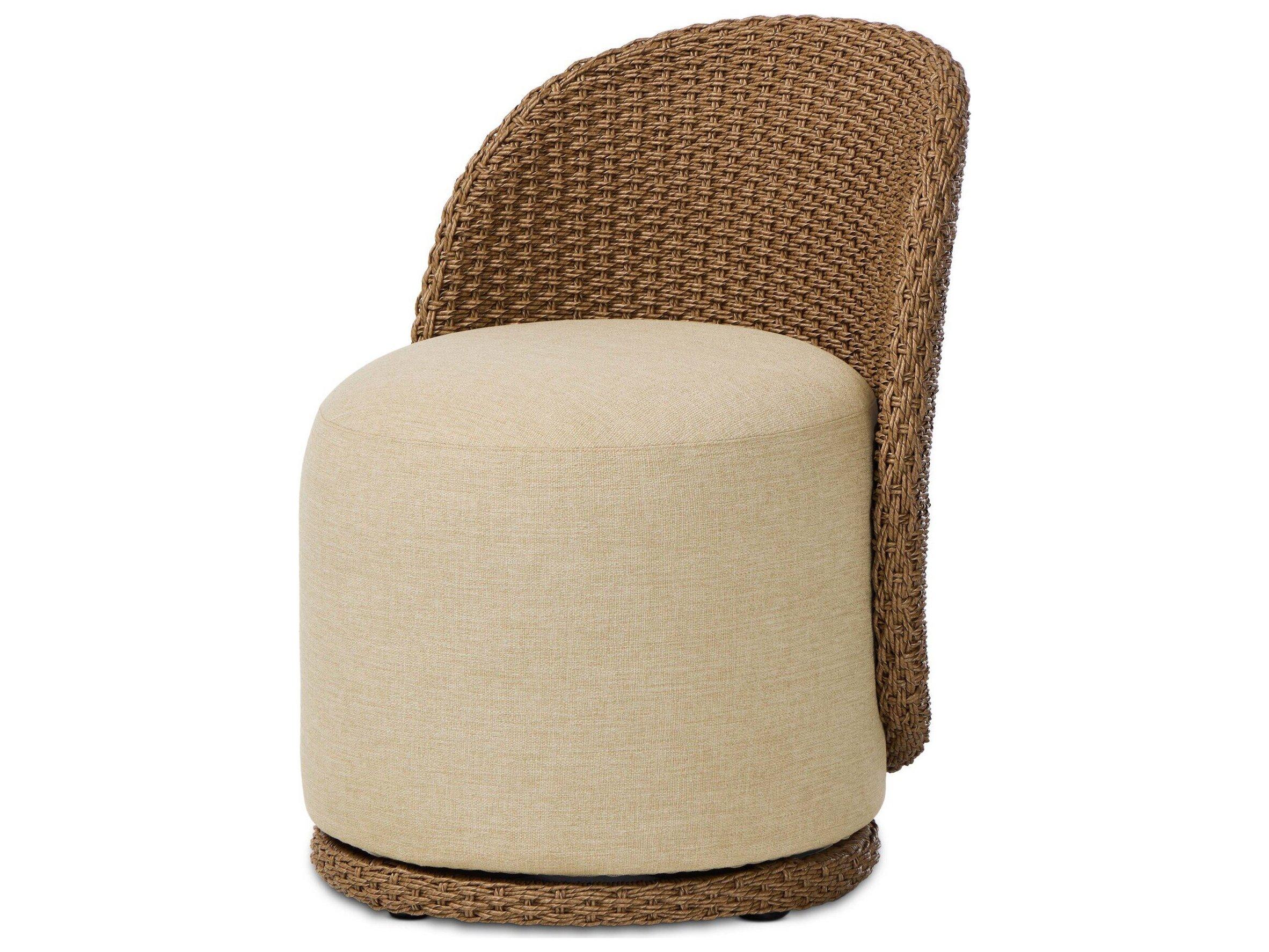 Four Hands Outdoor Quaid Outdoor Woven Dining Chair Alessi Buff