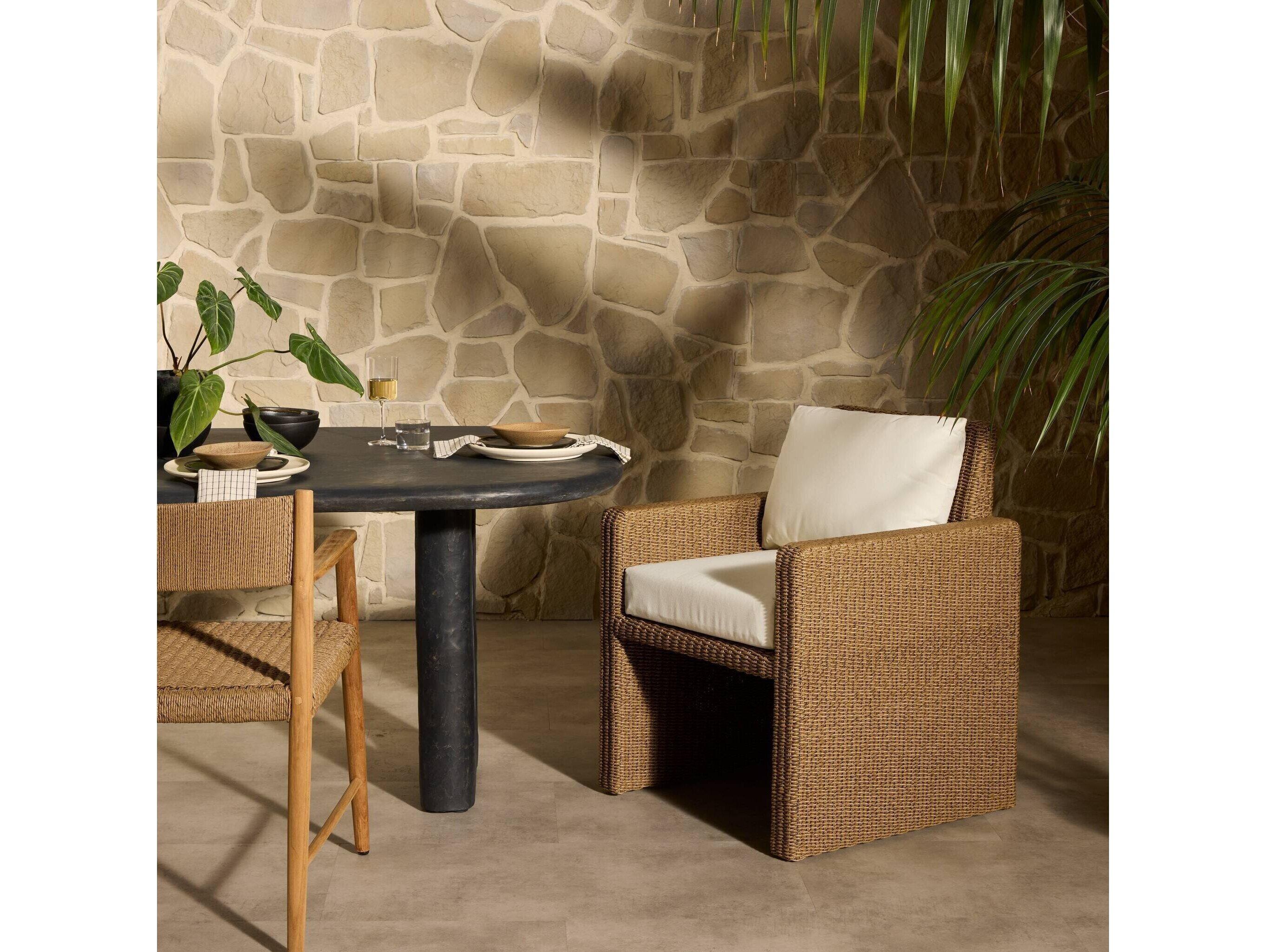 Four Hands Outdoor Kima Outdoor Dining Chair Arashi Salt