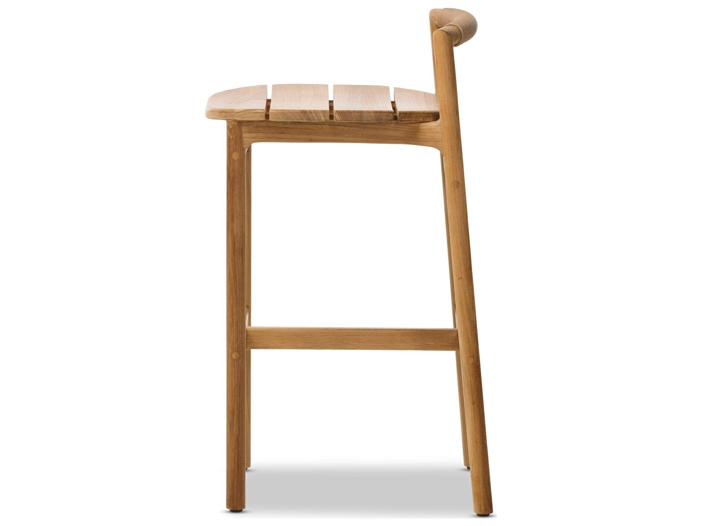 Four Hands Outdoor Baden Outdoor Stool Textured Sand