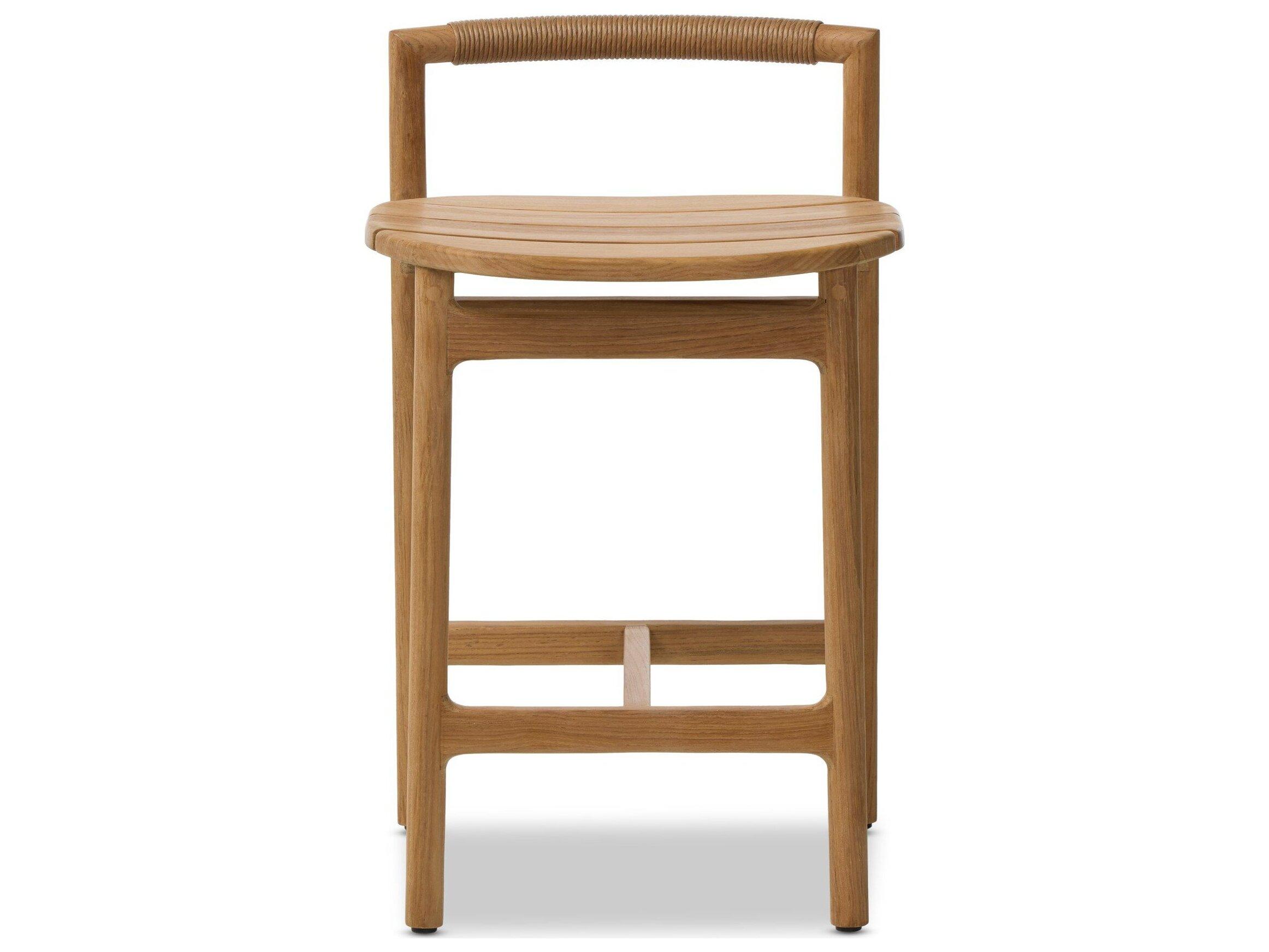 Four Hands Outdoor Baden Outdoor Stool Textured Sand