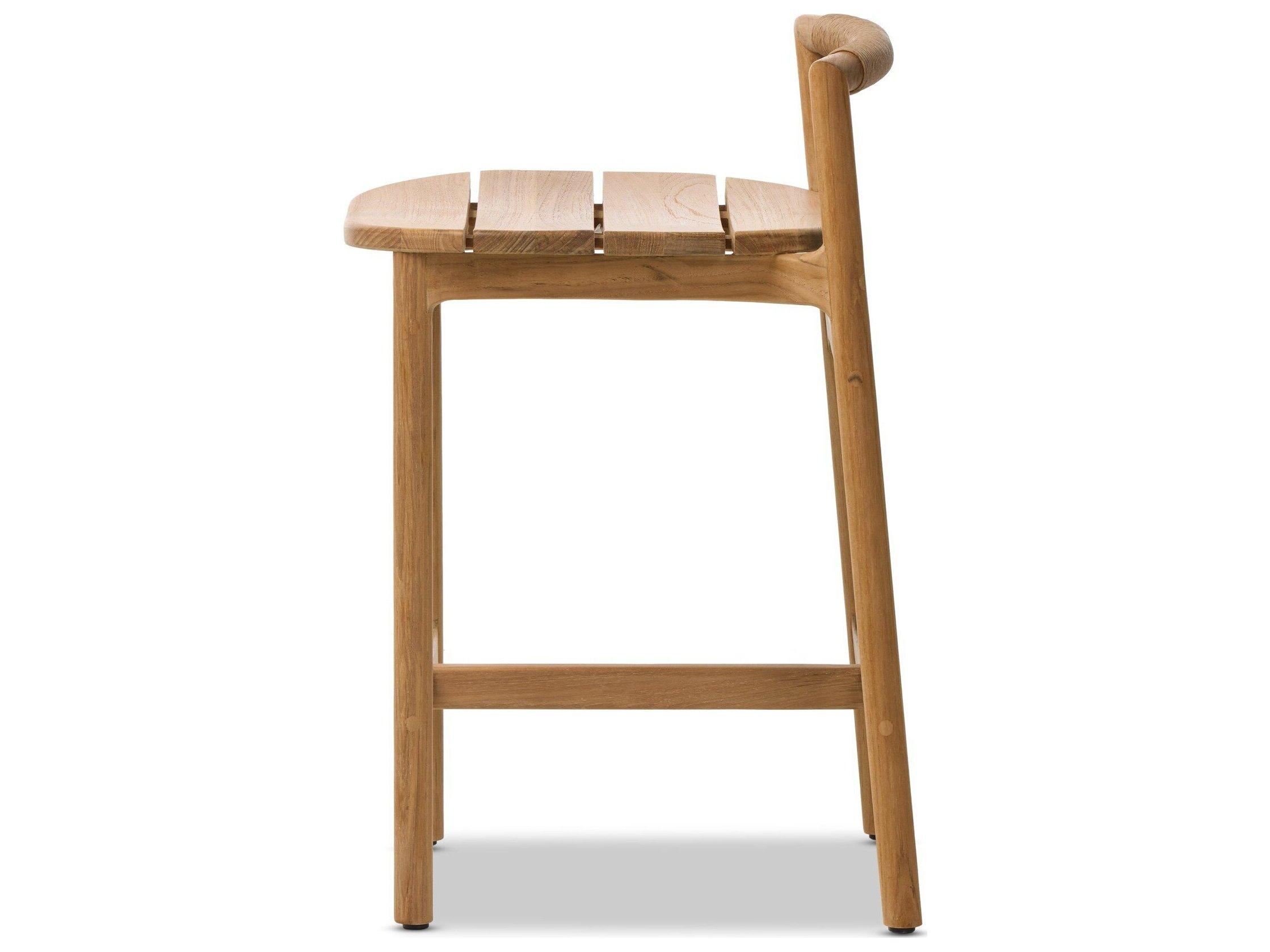 Four Hands Outdoor Baden Outdoor Stool Textured Sand