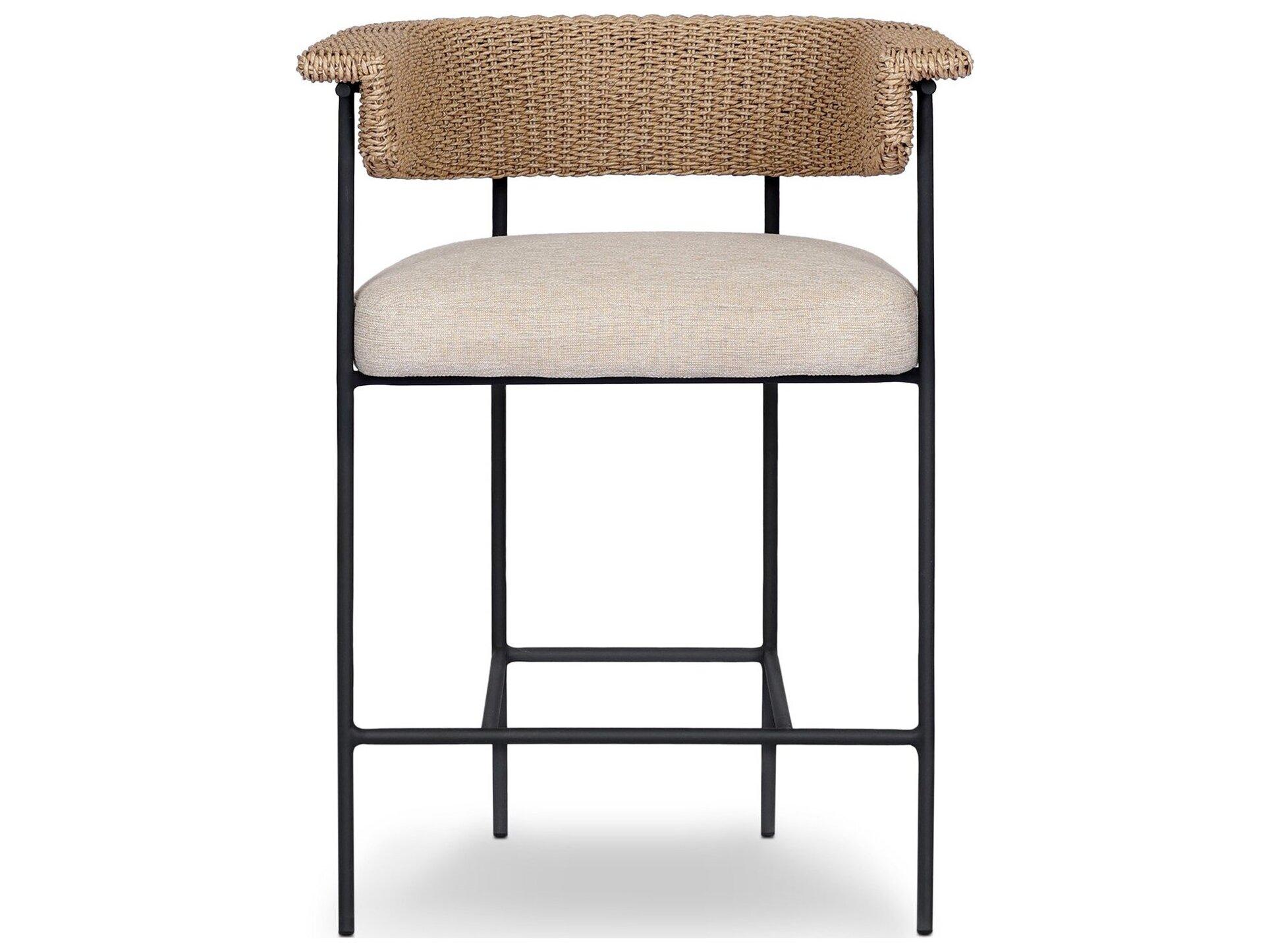 Four Hands Outdoor Carrie Outdoor Stool Ellor Beige